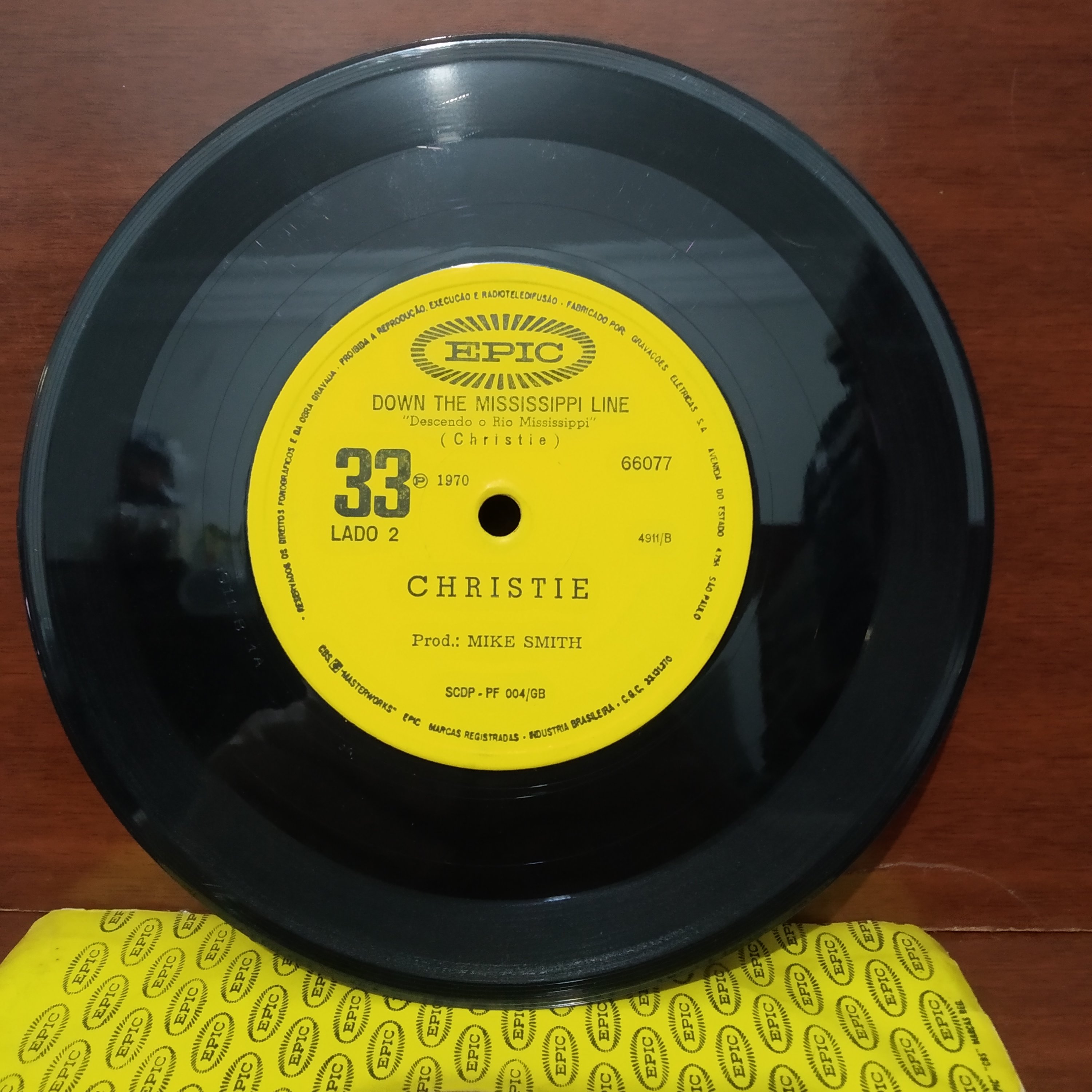 Disco de vinil Christie - Down the Mississippi Line