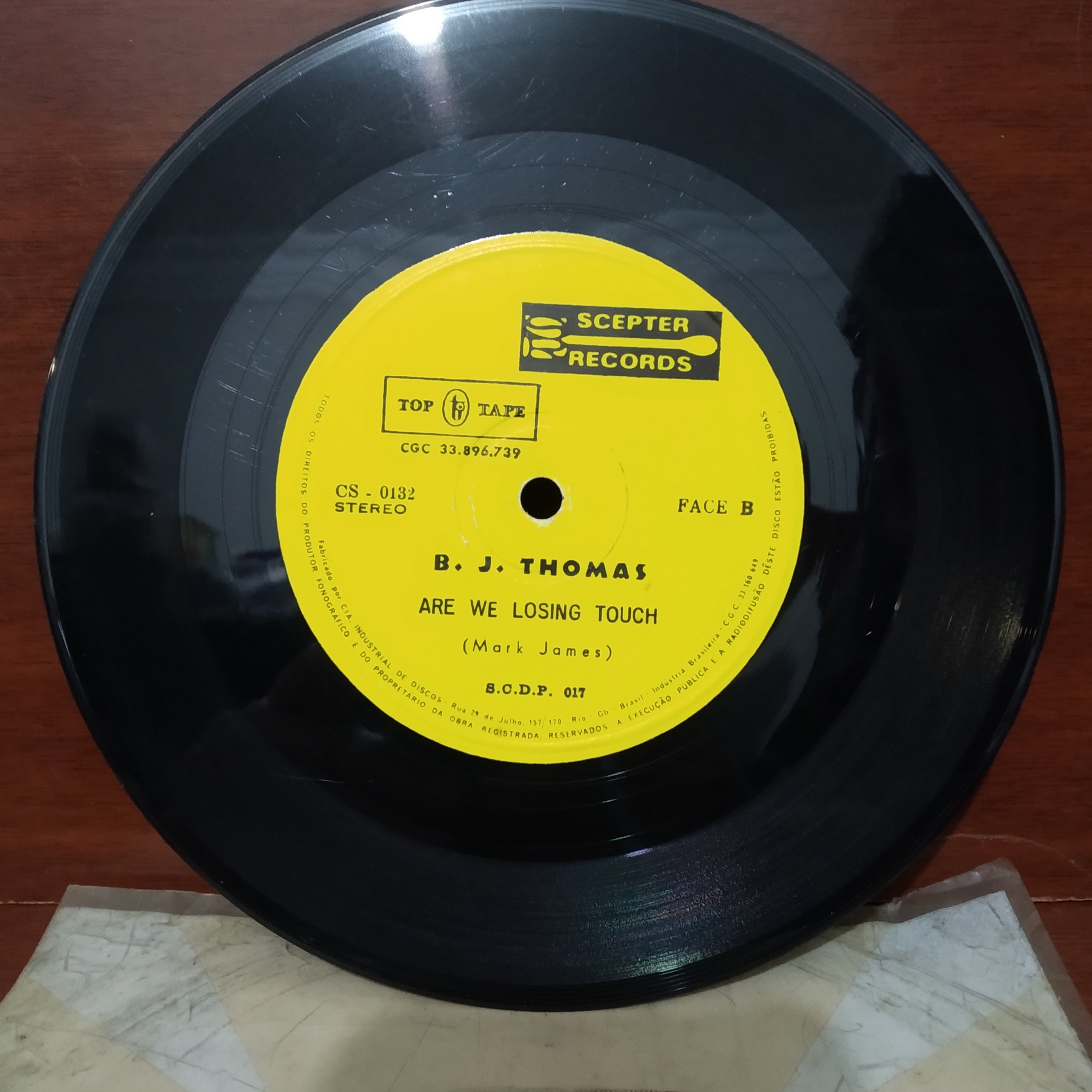 Disco de vinil B. J. Thomas