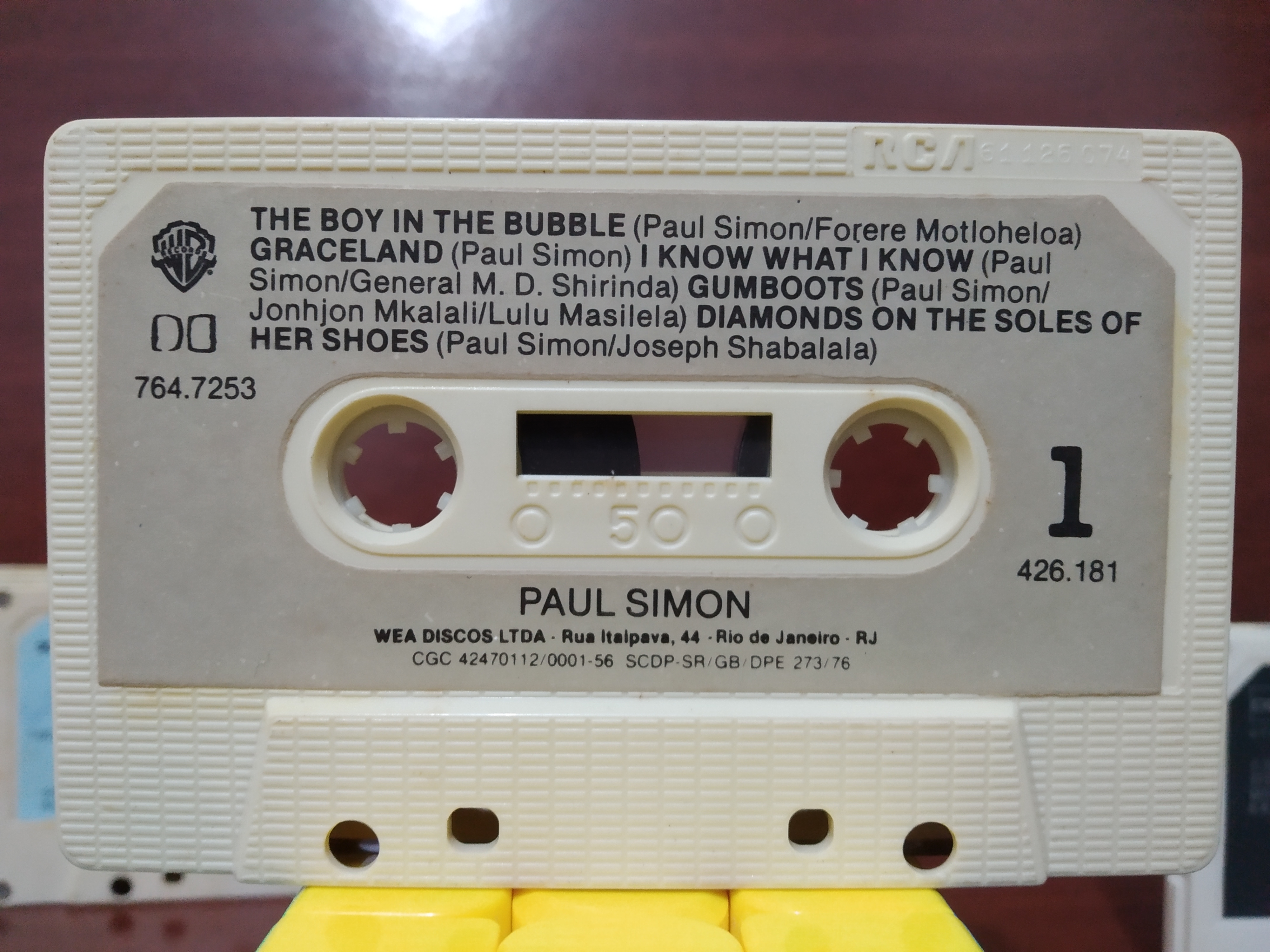 Combo 5 fitas K7 sem caixa