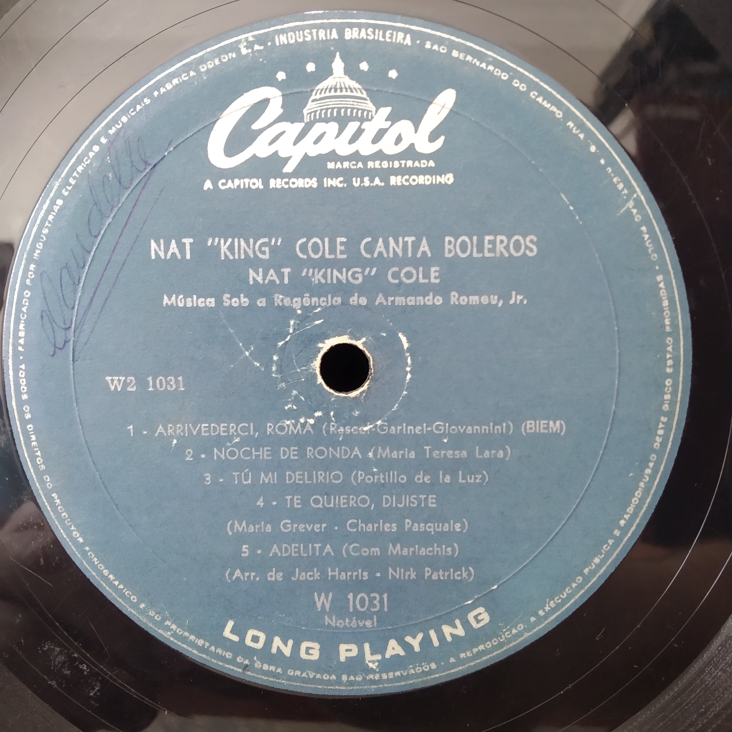LP Nat King Cole - Canta Boleros