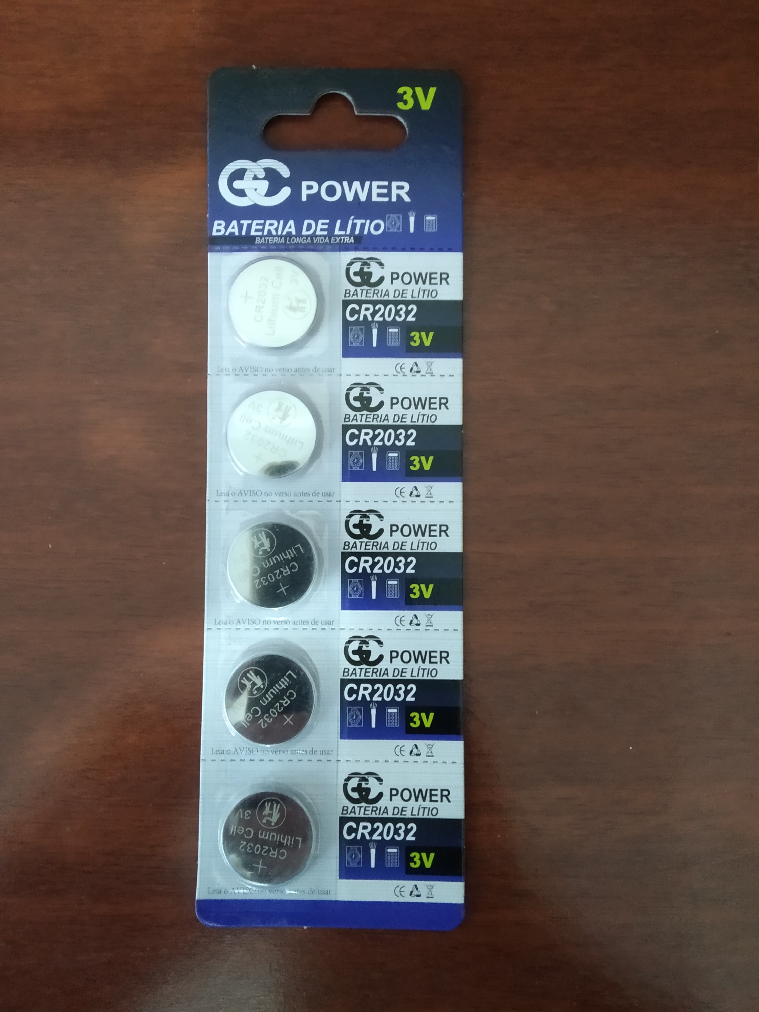 Bateria de Lítio CR2032 3V