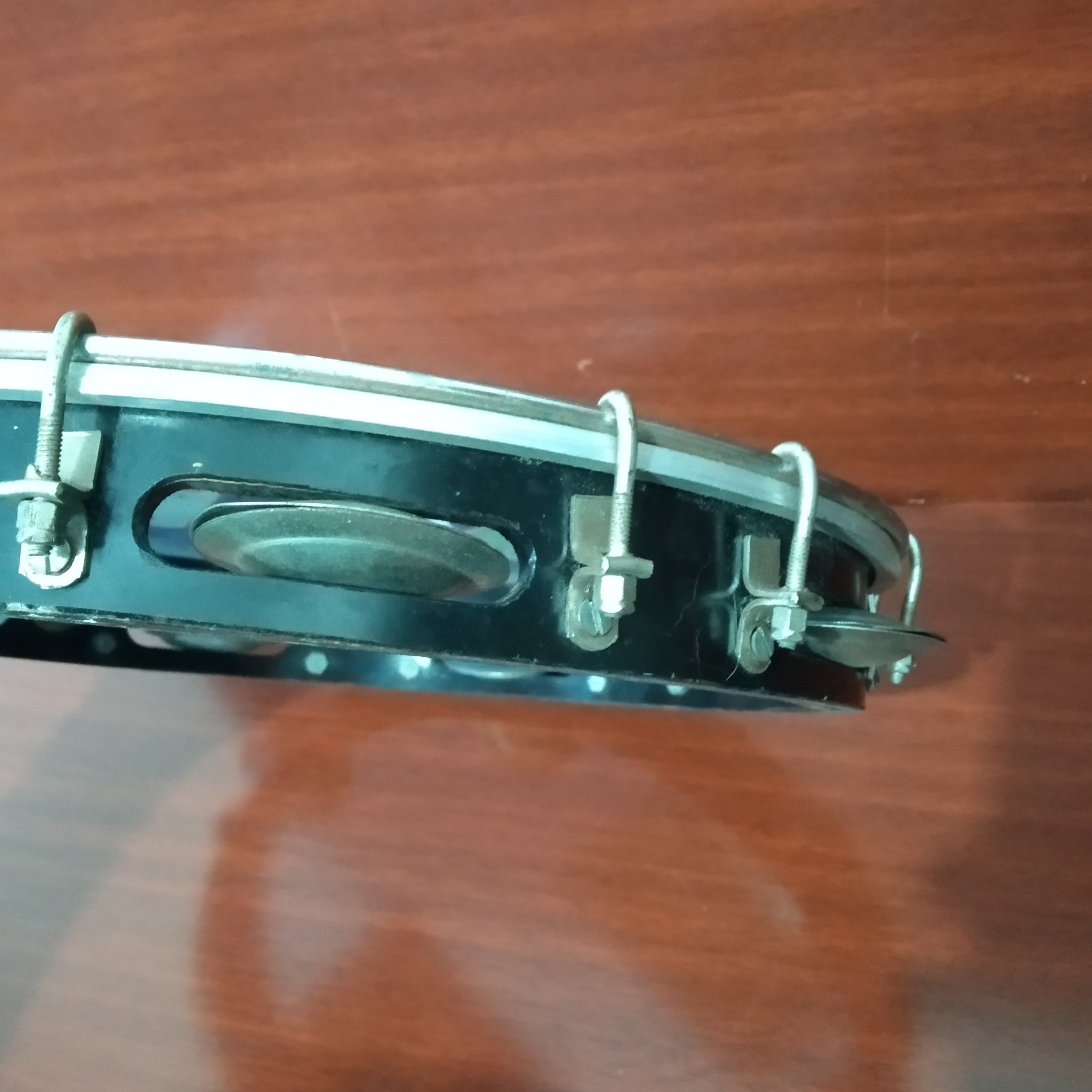 Pandeiro antigo de madeira 12 plegadas