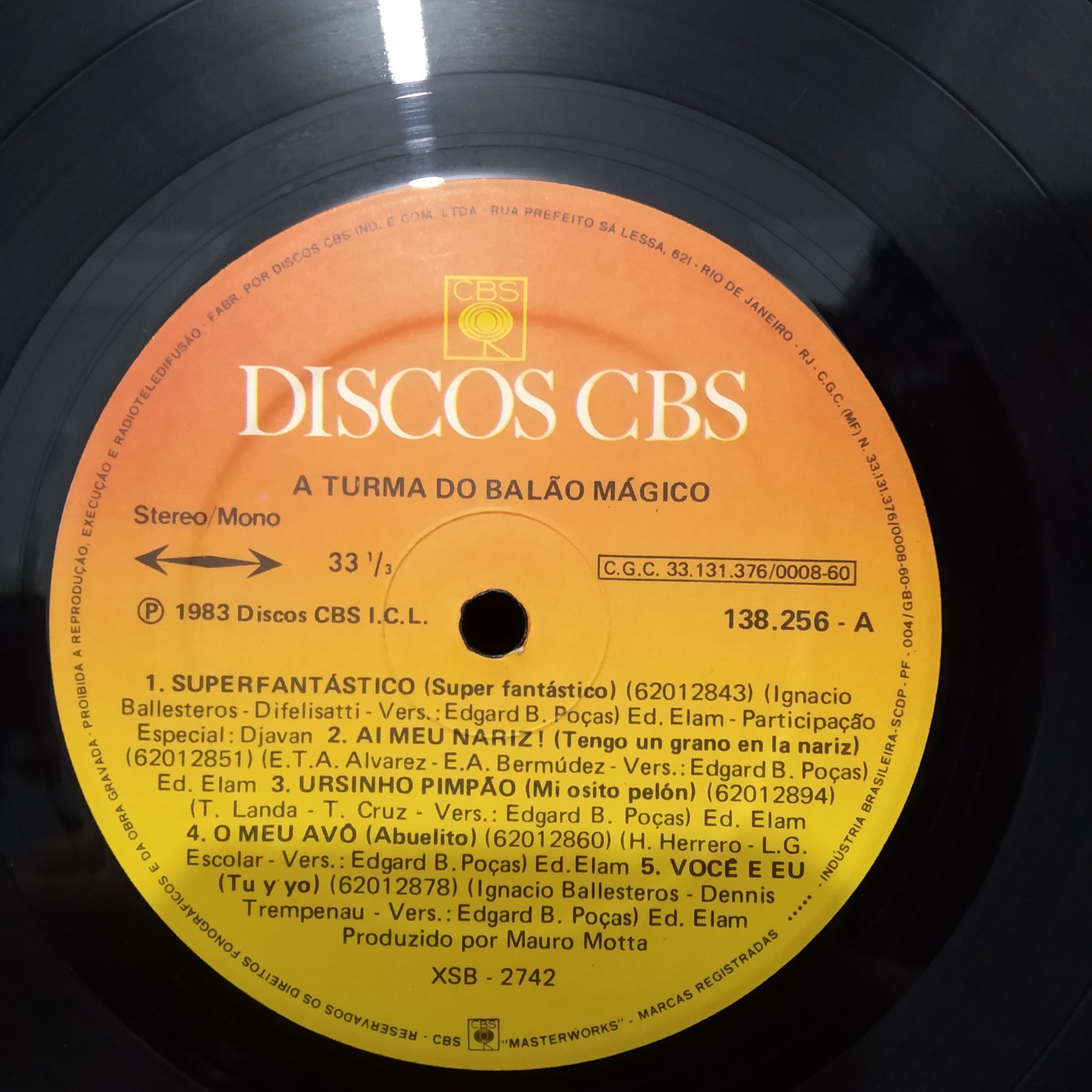 LP A Turma do Balão Mágico - Vinil