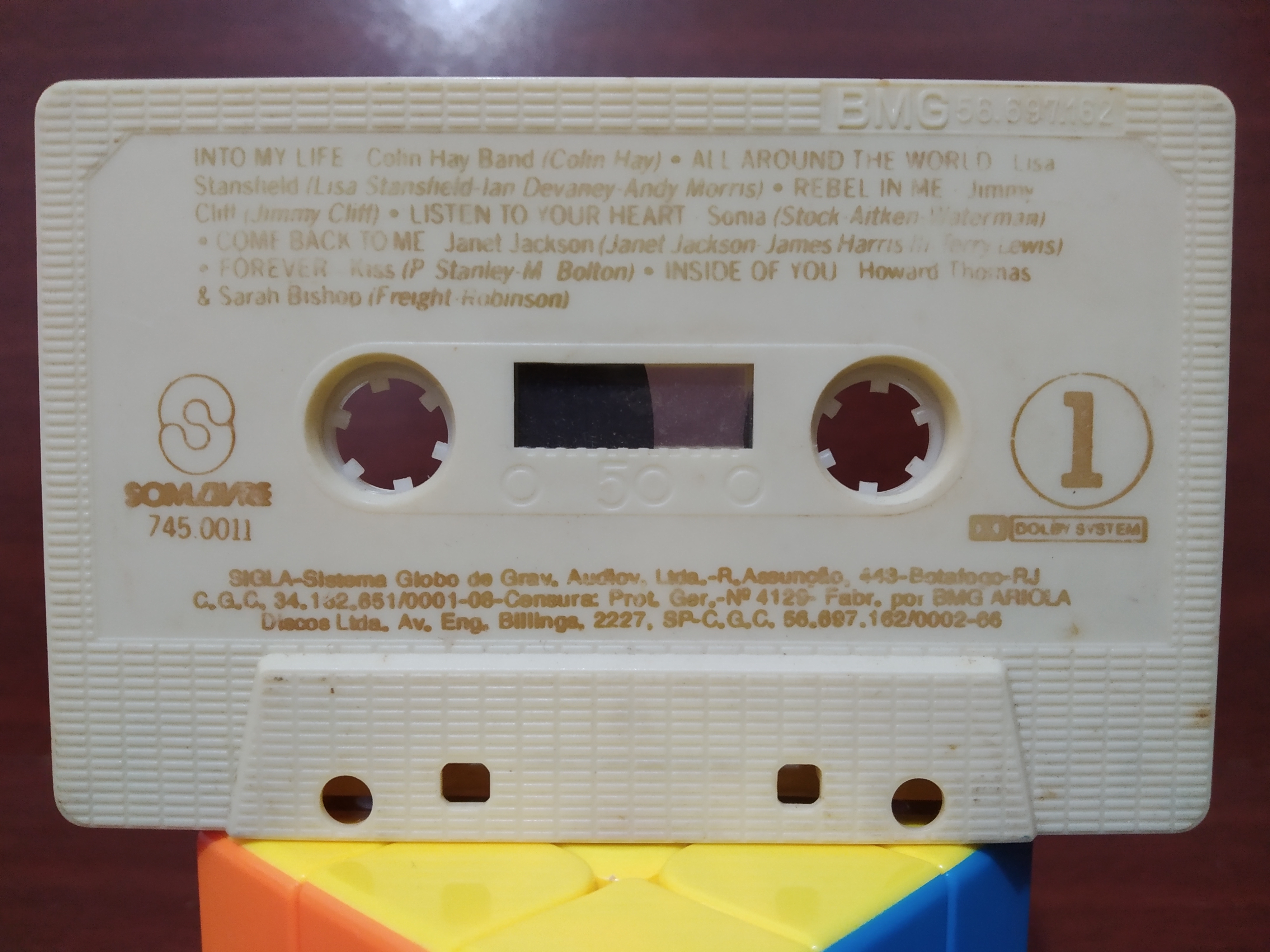 Combo 5 Fitas Cassete sem caixa