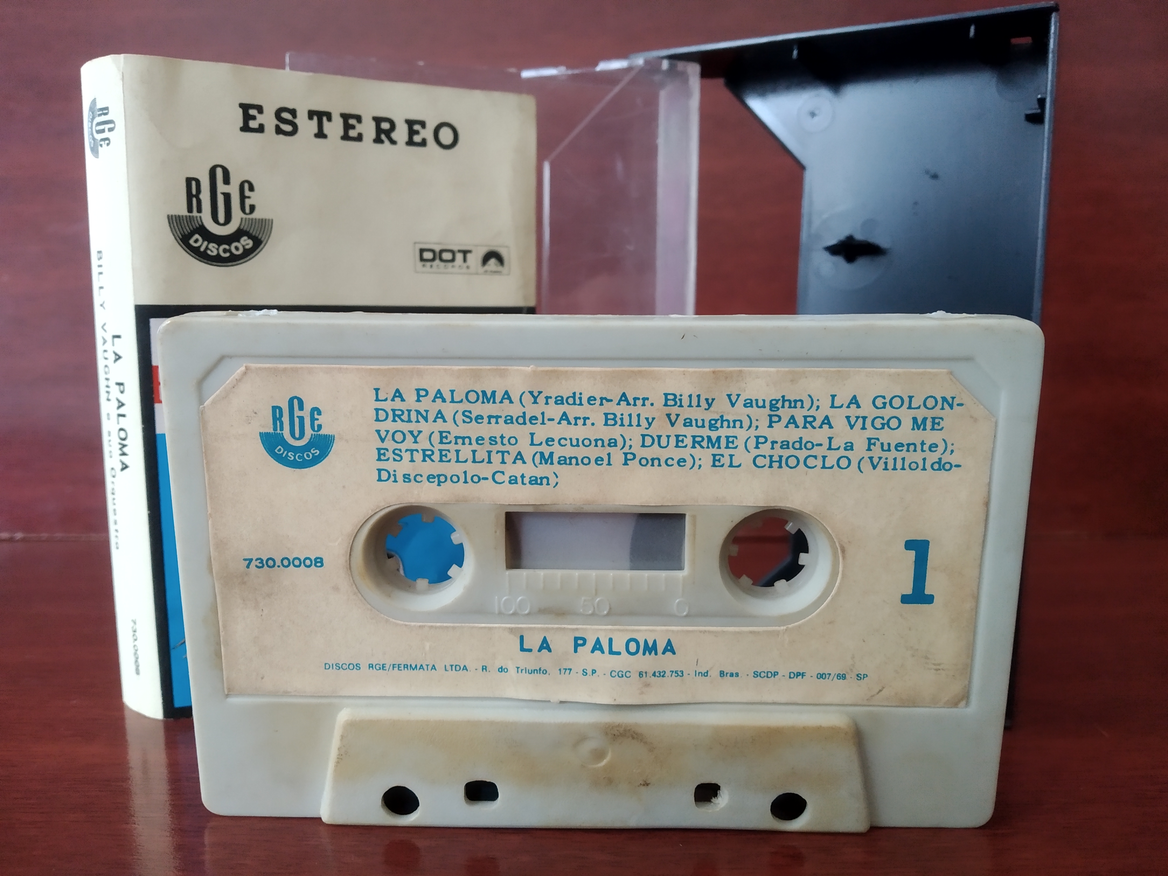 Fita cassete La Paloma Billy Vauchn