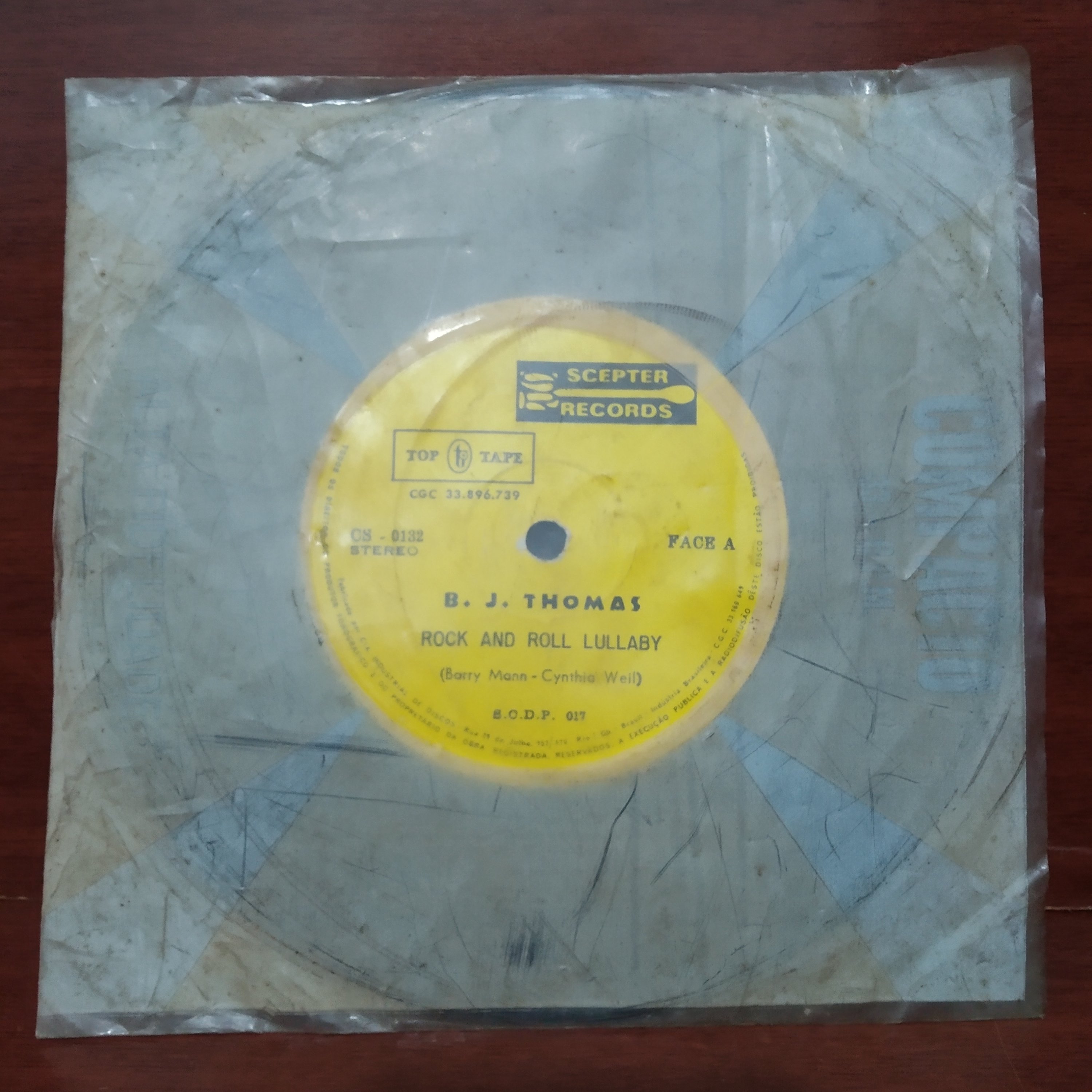 Disco de vinil B. J. Thomas