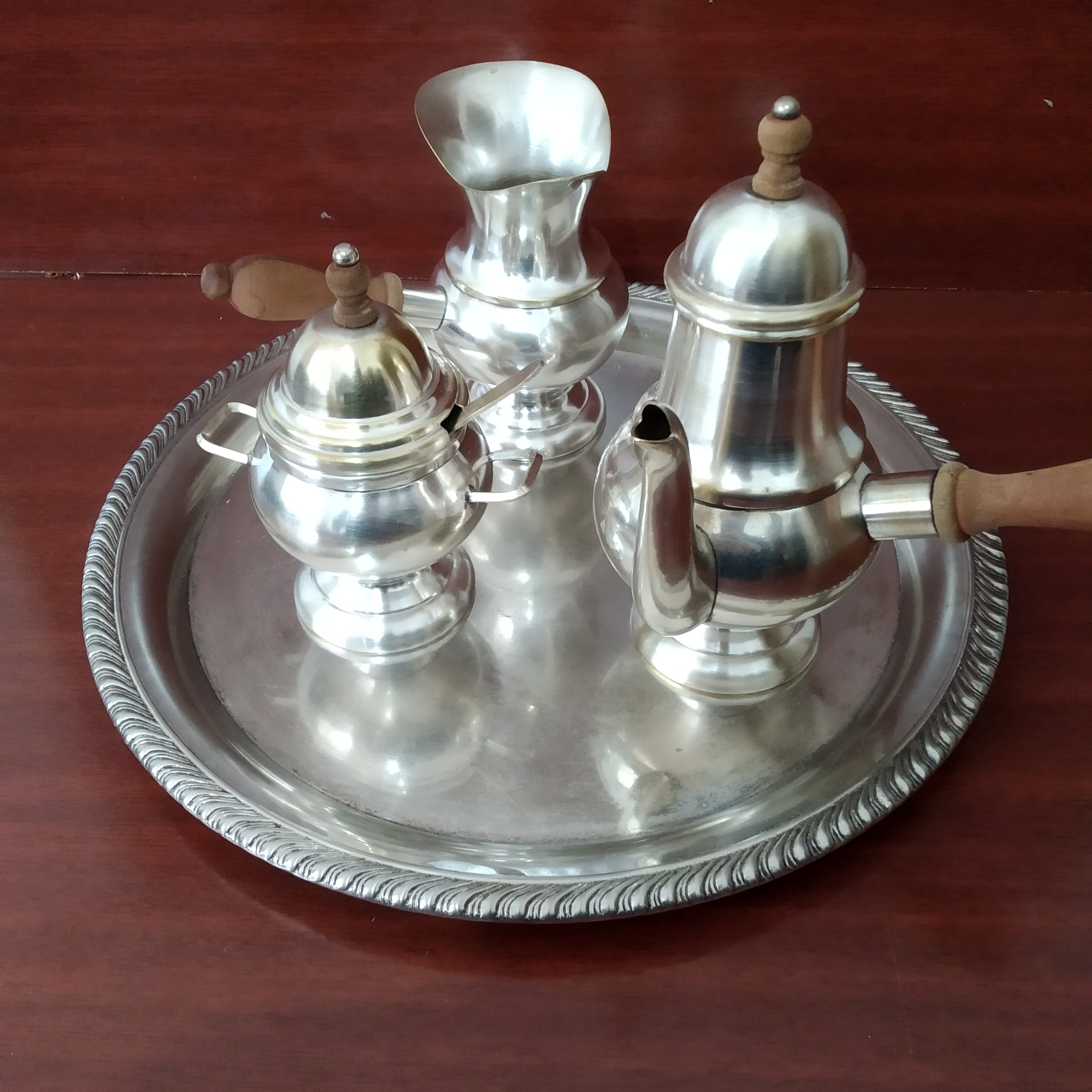 Conjunto de café em prata 4 peças