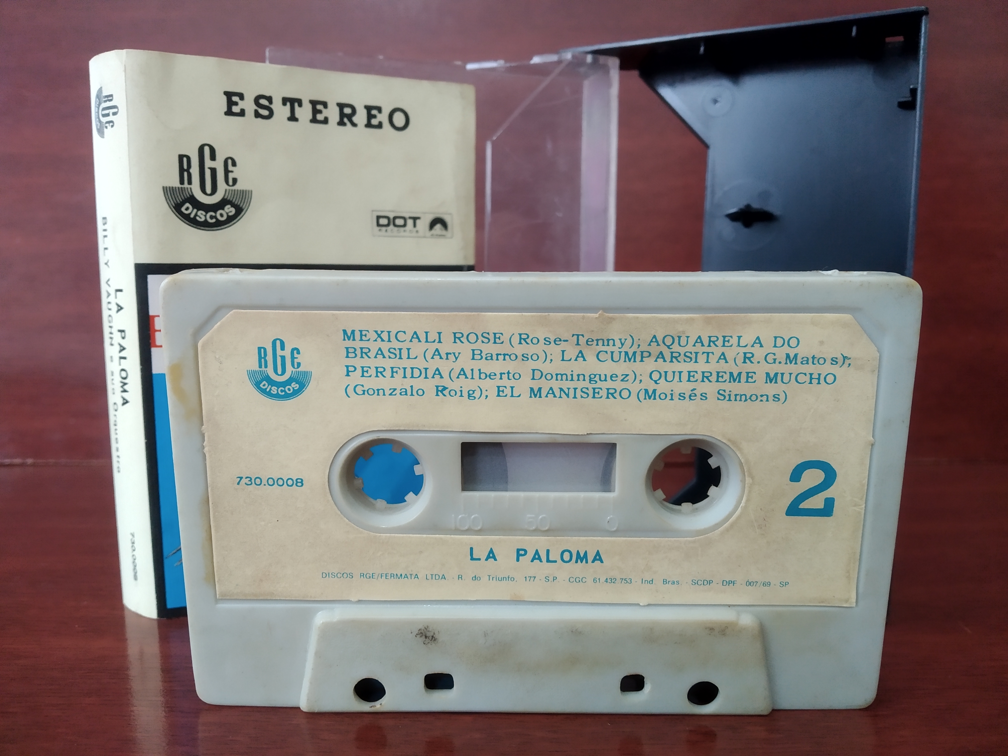 Fita cassete La Paloma Billy Vauchn