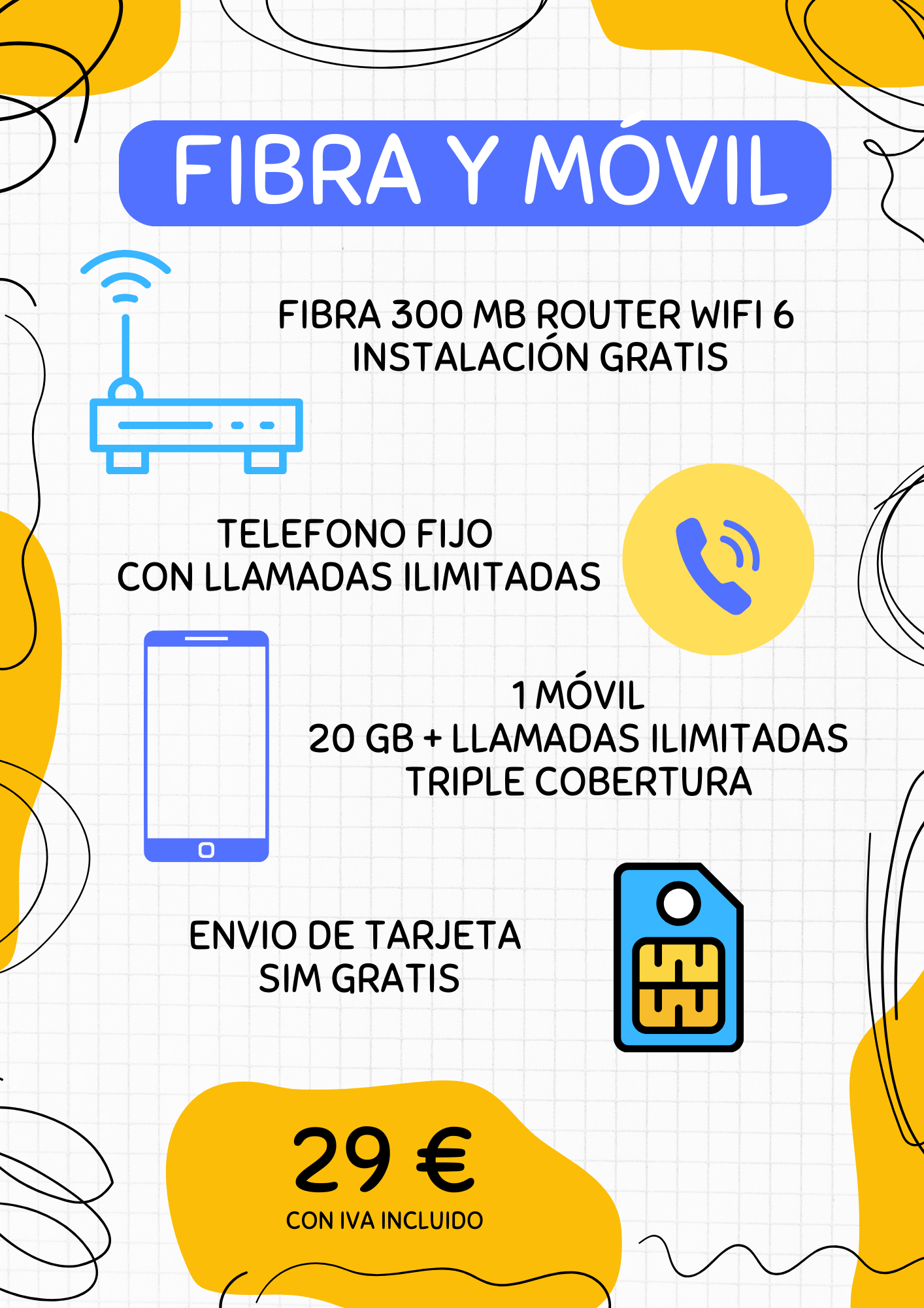 Servicios de Internet Fibra Optica