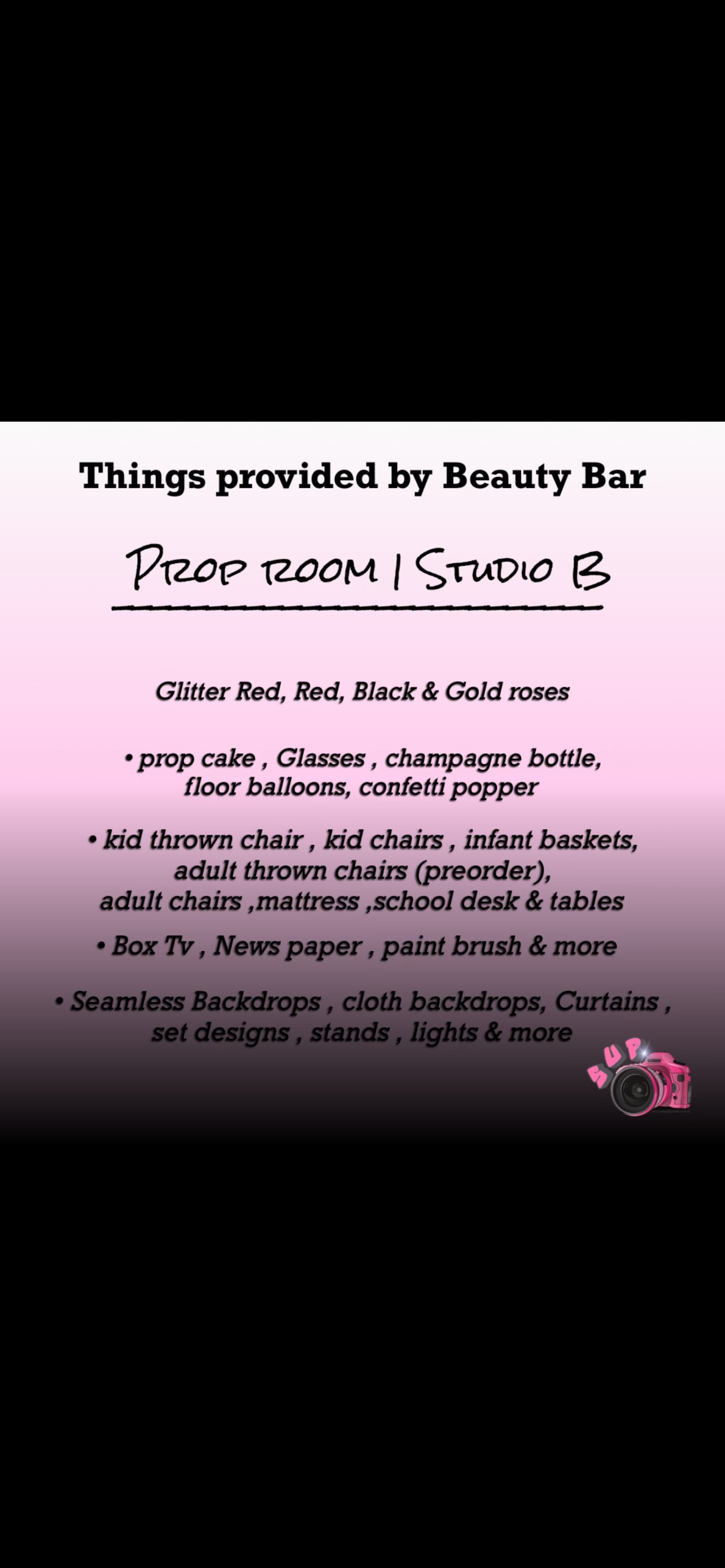 Studio Booking 1 hr session