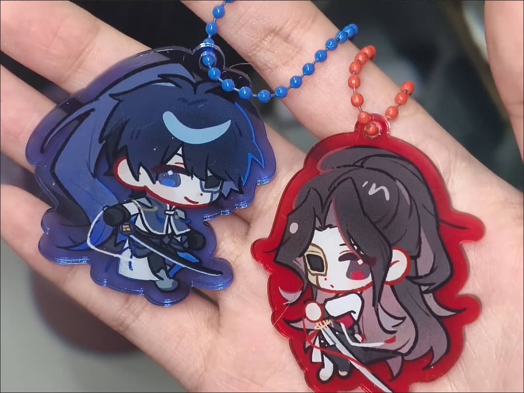 Acrylic Keychain - Coloured Frame