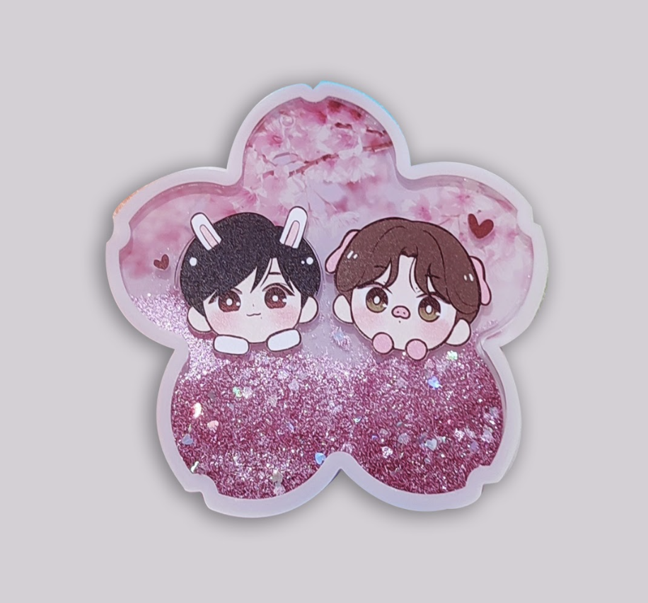 Glitter Acrylic Coaster