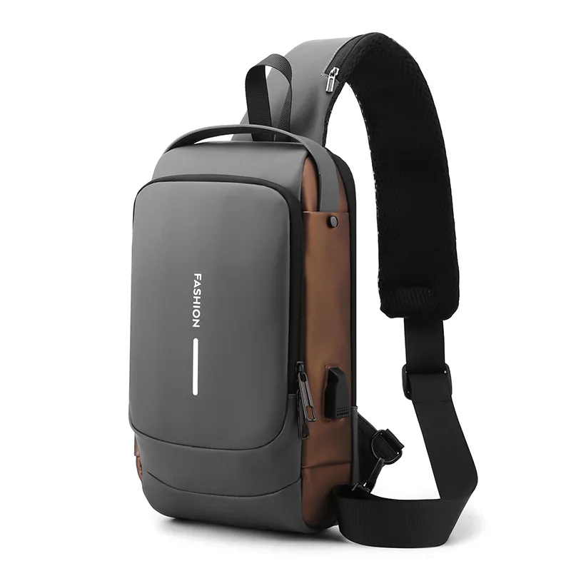 Crossbody USB Charging Sling Bag