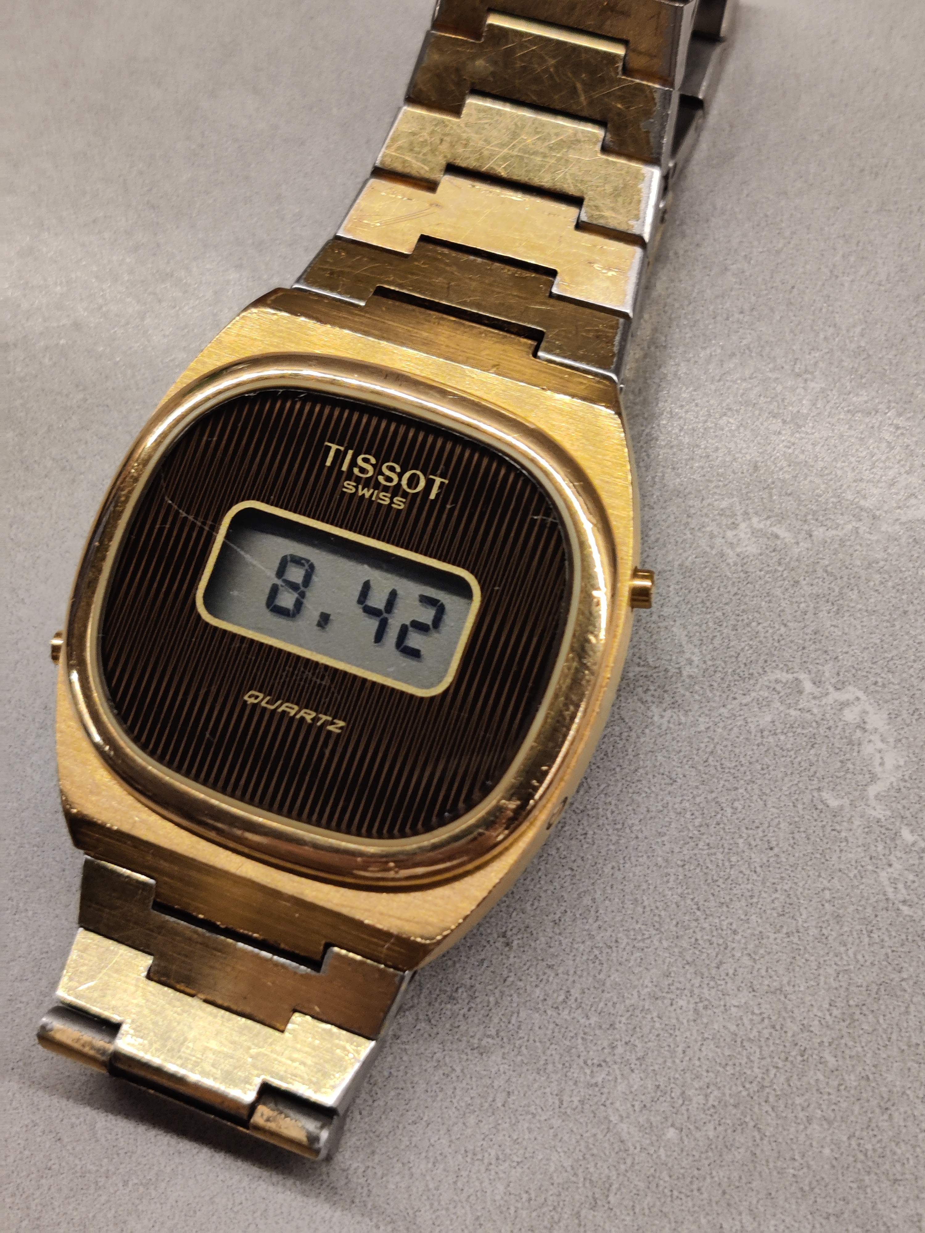 Vintage 1970's Tissot Gold Plated Quartz Watch