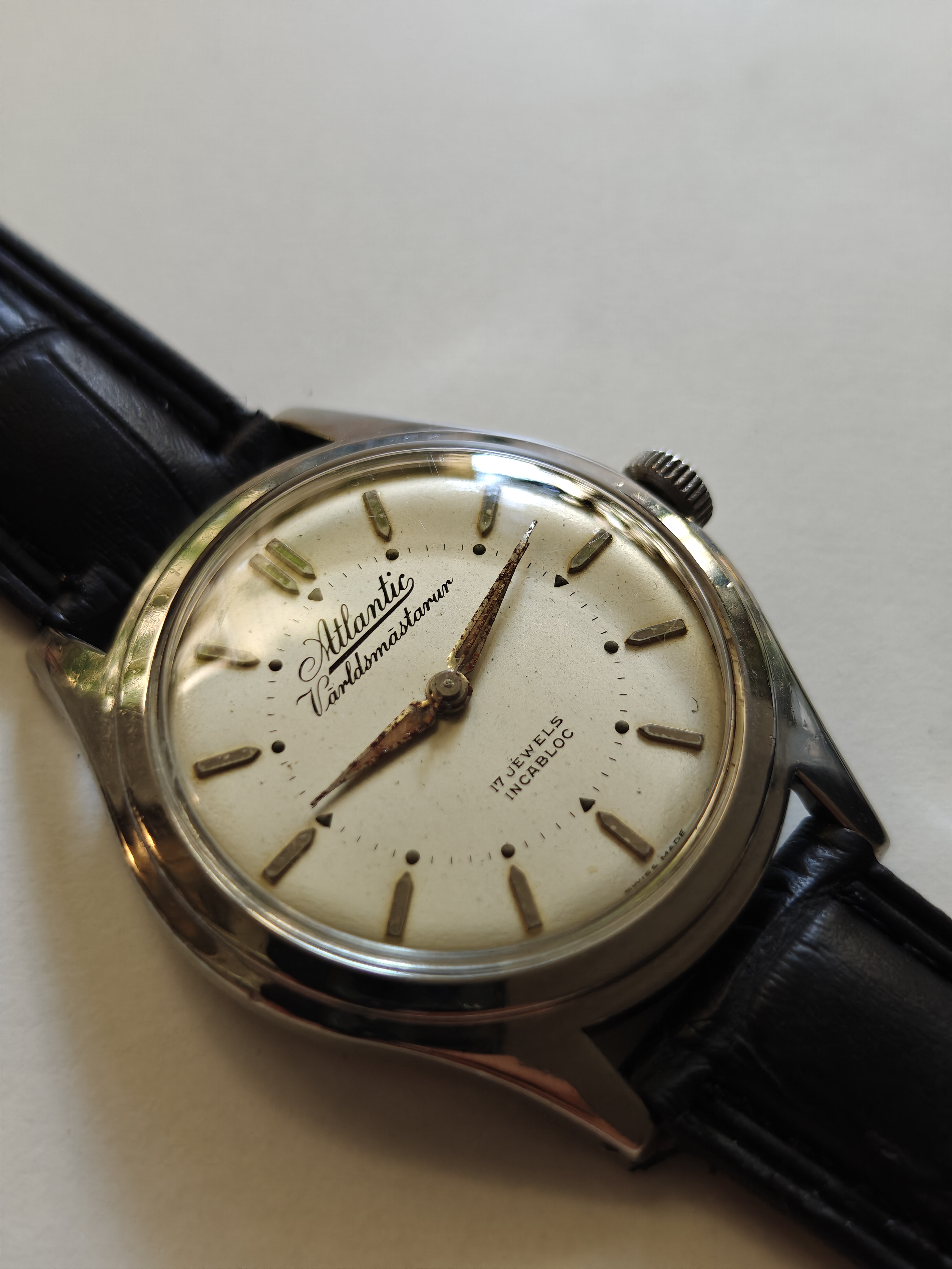 Vintage 1950/60’s Atlantic Worldmaster / Världsmästarur Swiss Watch