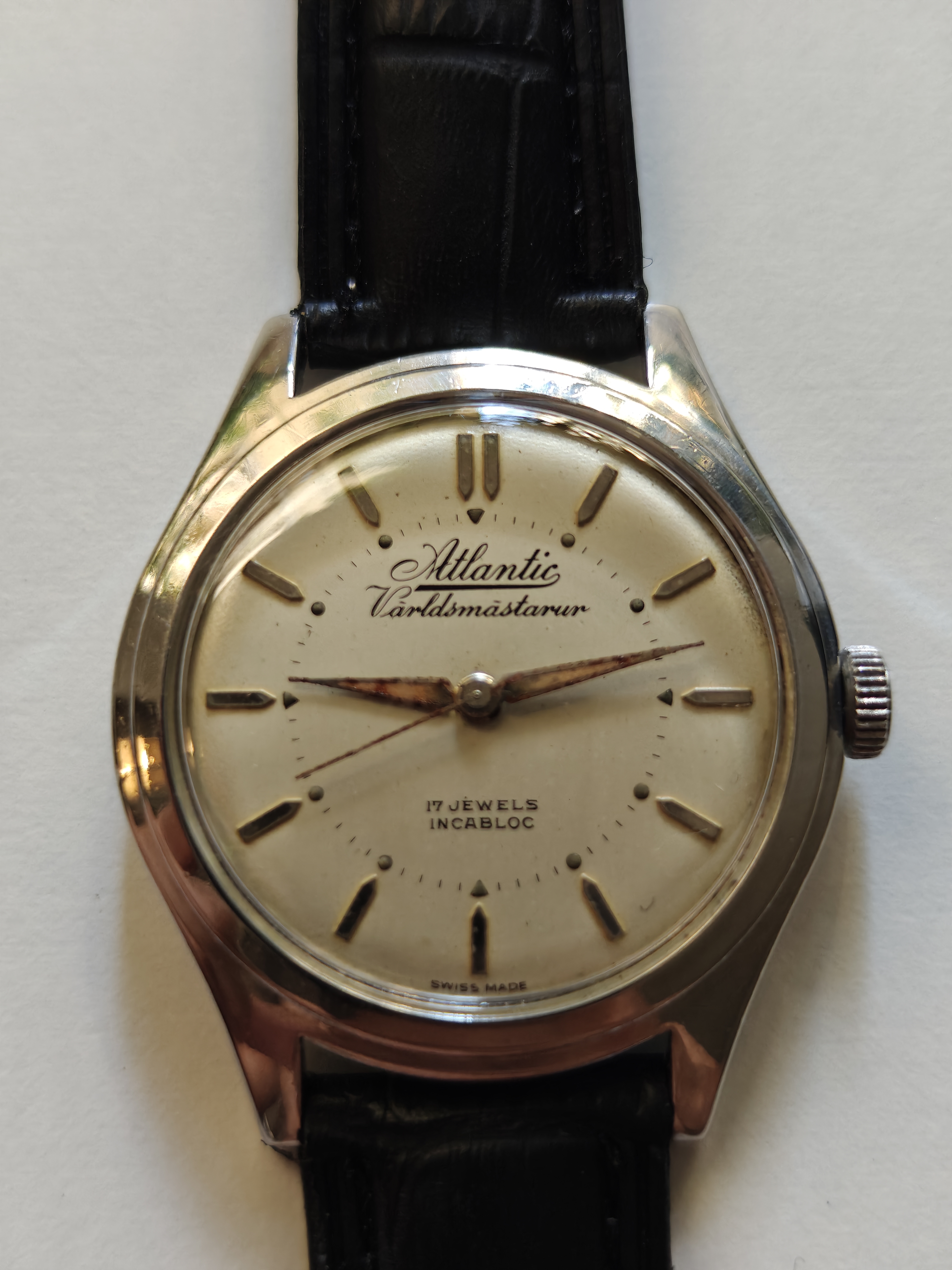 Vintage 1950/60’s Atlantic Worldmaster / Världsmästarur Swiss Watch