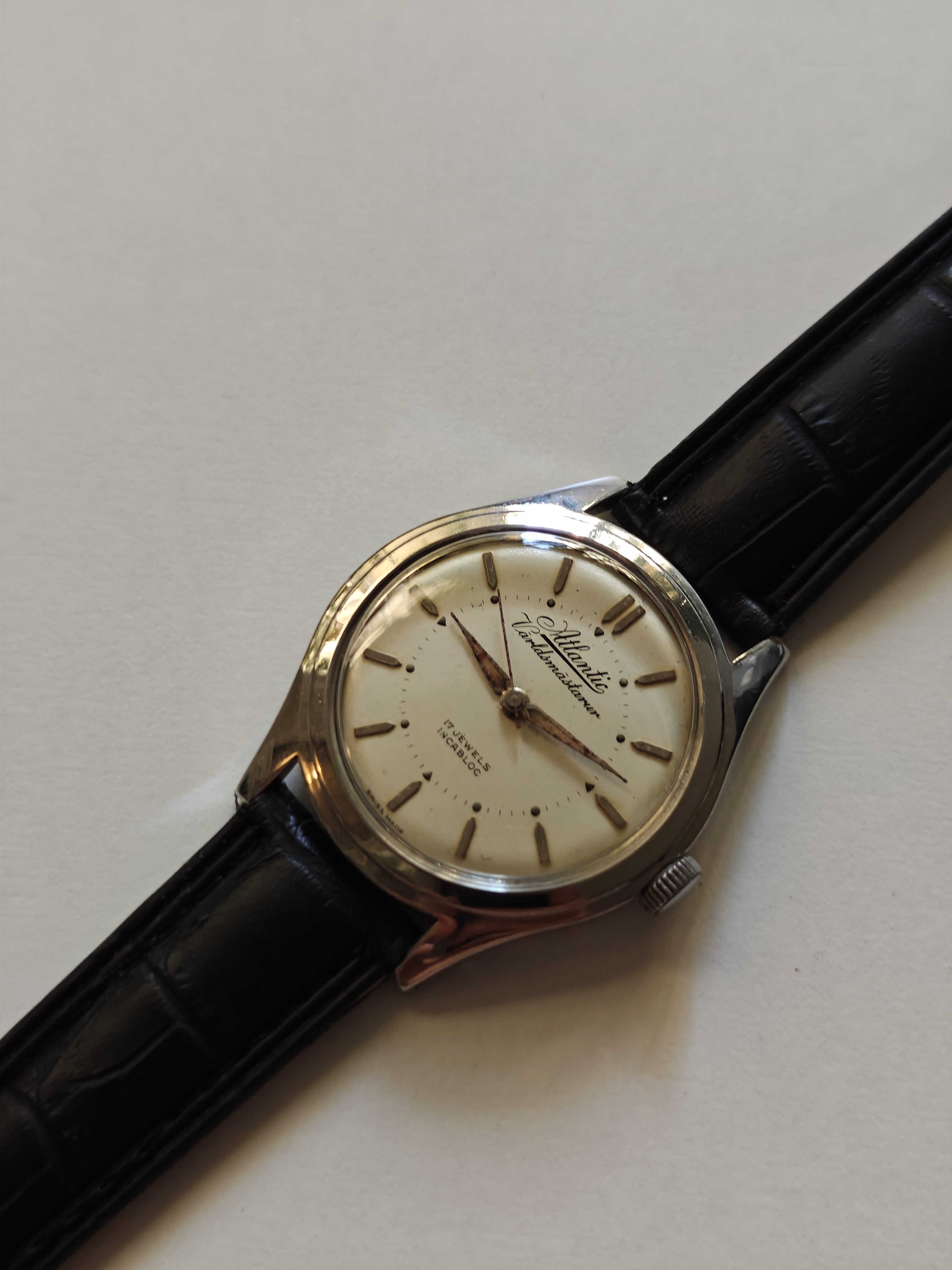 Vintage 1950/60’s Atlantic Worldmaster / Världsmästarur Swiss Watch