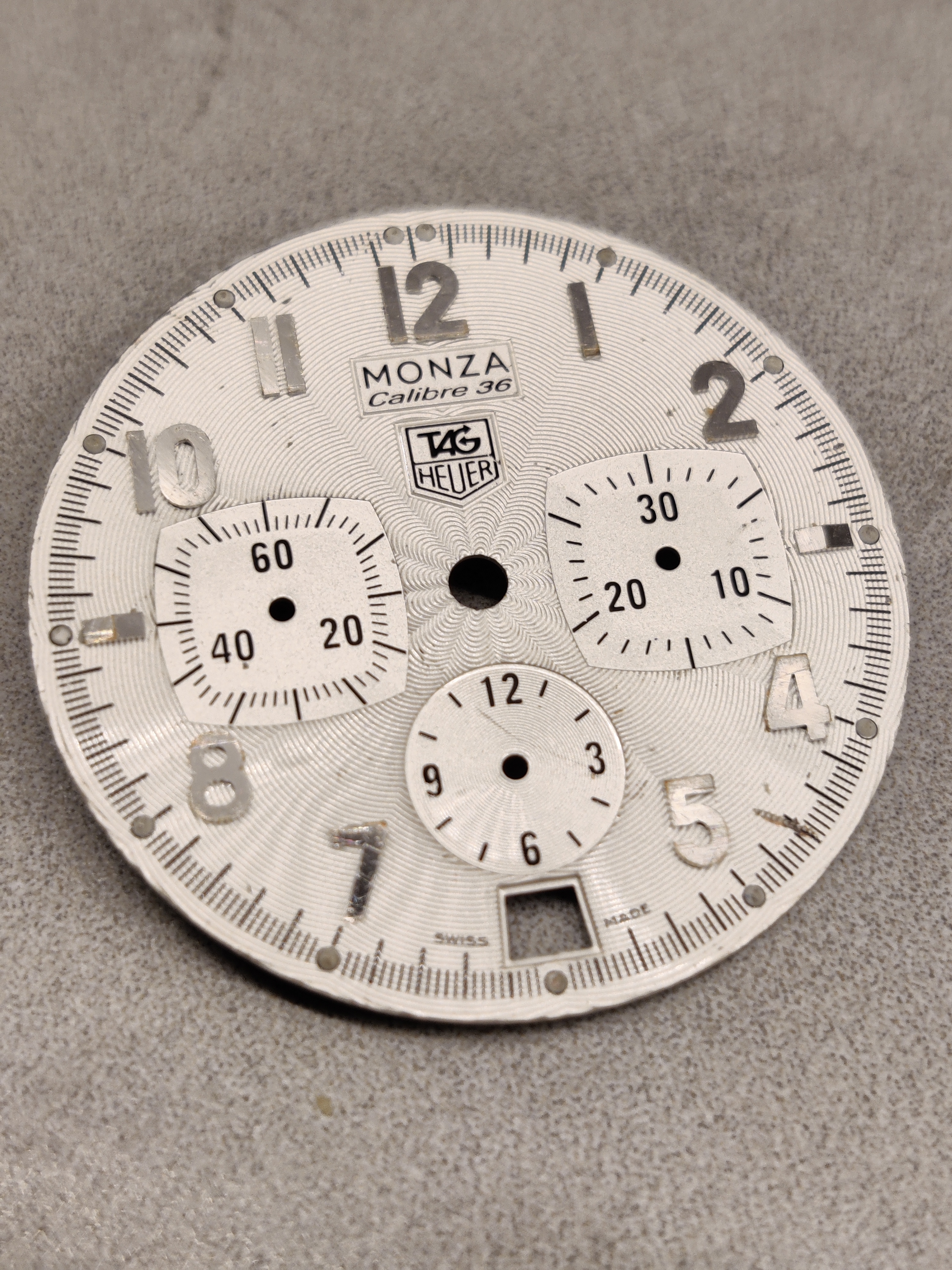 2000’s Tag Heuer Monza 36 Caliber White Dial