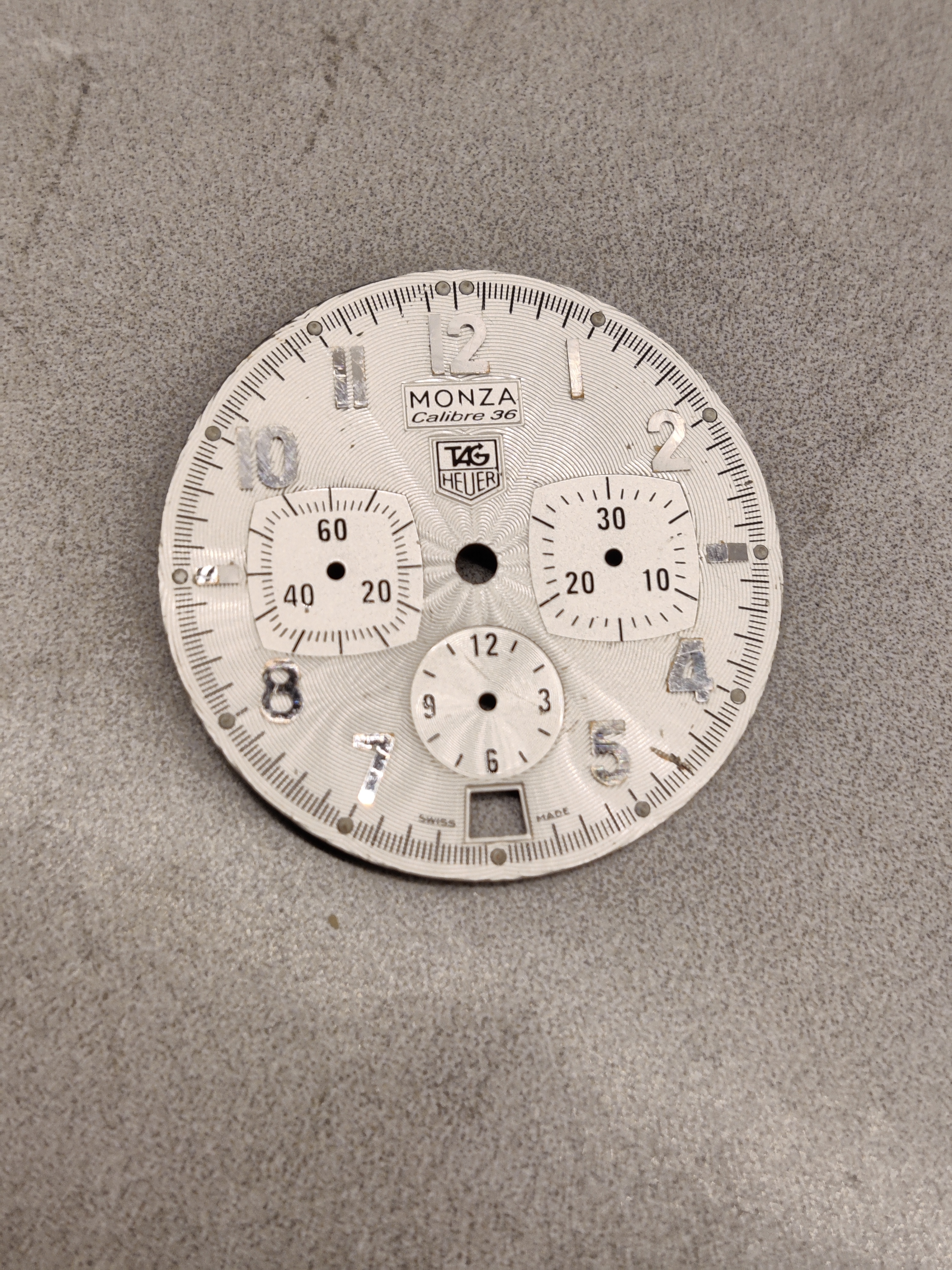 2000’s Tag Heuer Monza 36 Caliber White Dial