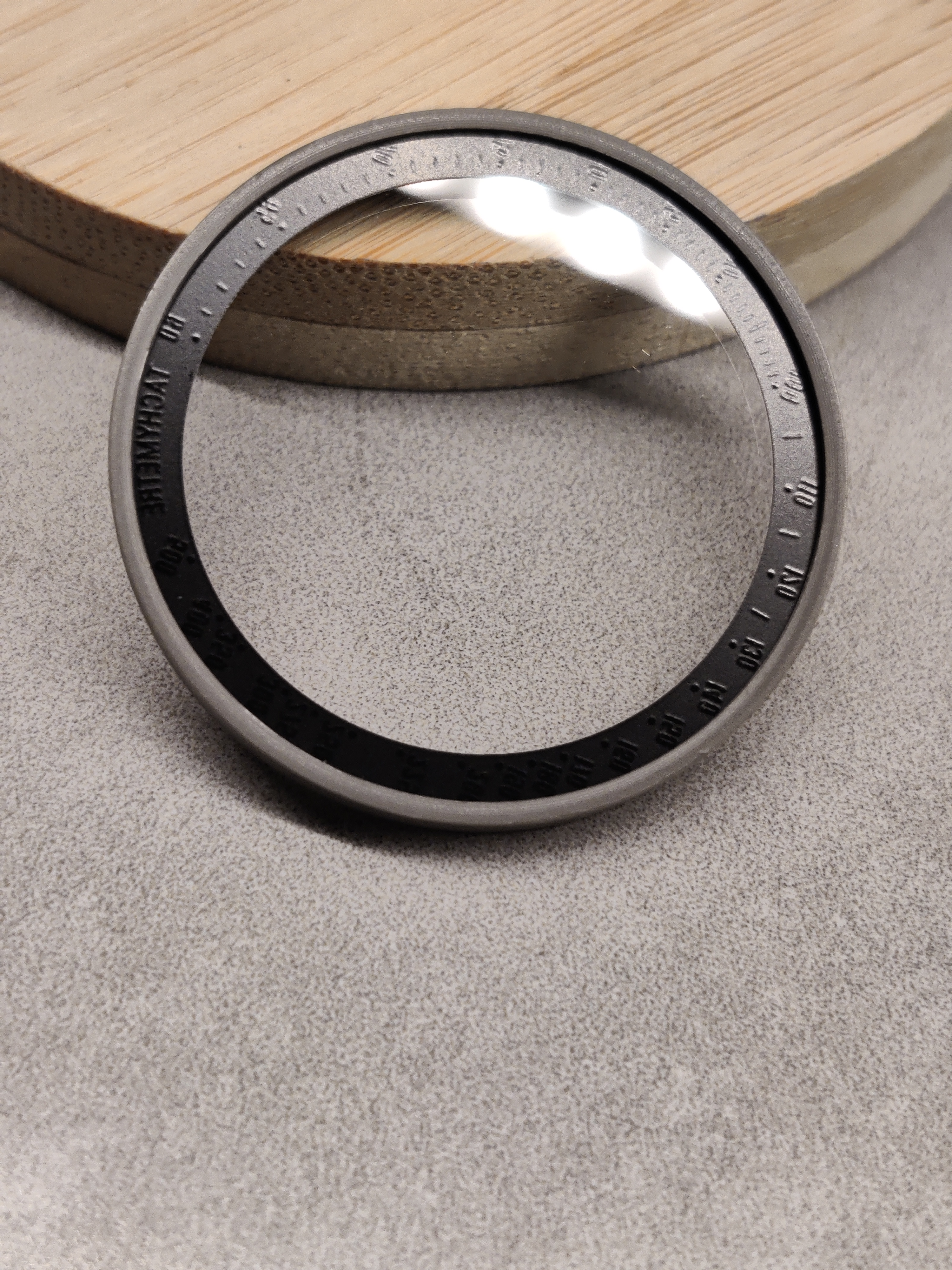 Omega Speedmaster Original crystal plexiglass tachymeter black ring 36.20mm NOS