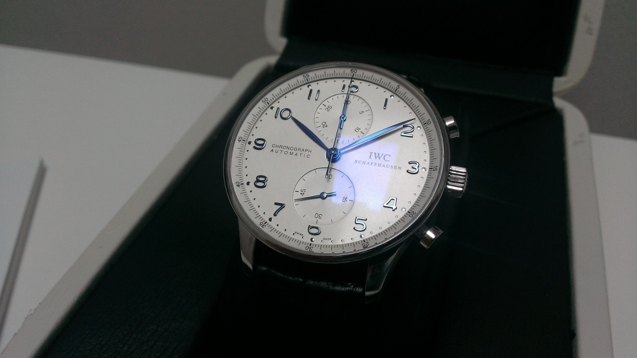 IWC 2012 Portuguese Chronograph "White Dial" Watch