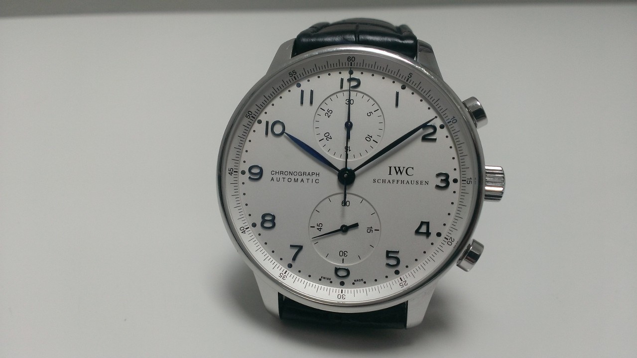 IWC 2012 Portuguese Chronograph "White Dial" Watch