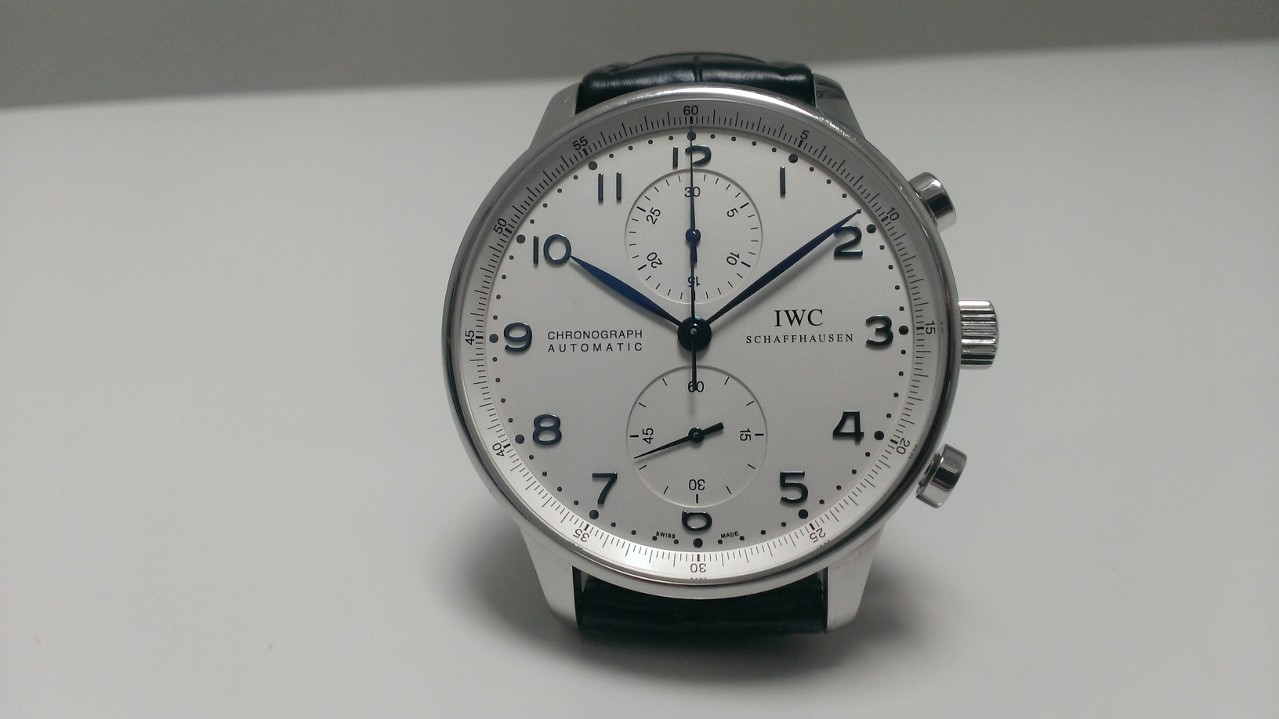 IWC 2012 Portuguese Chronograph "White Dial" Watch