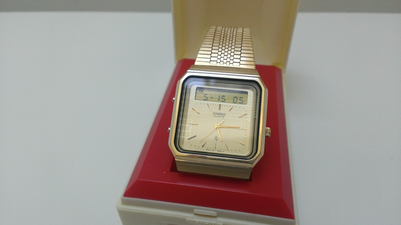 1984 Casio Janus Touch Screen Calculator watch - AT 550