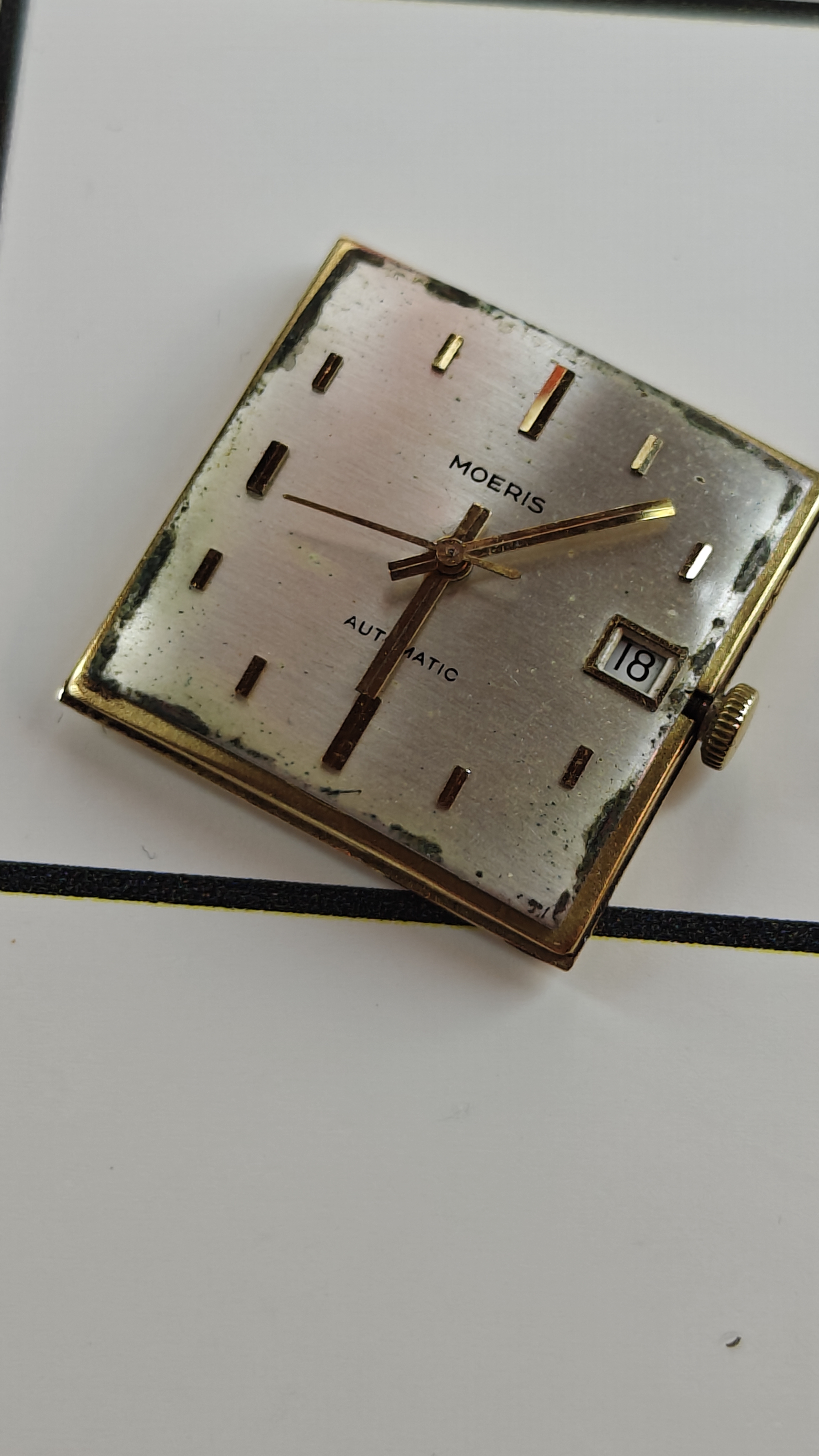 Vintage 1950's Moeris 18k Gold Automatic Swiss Watch
