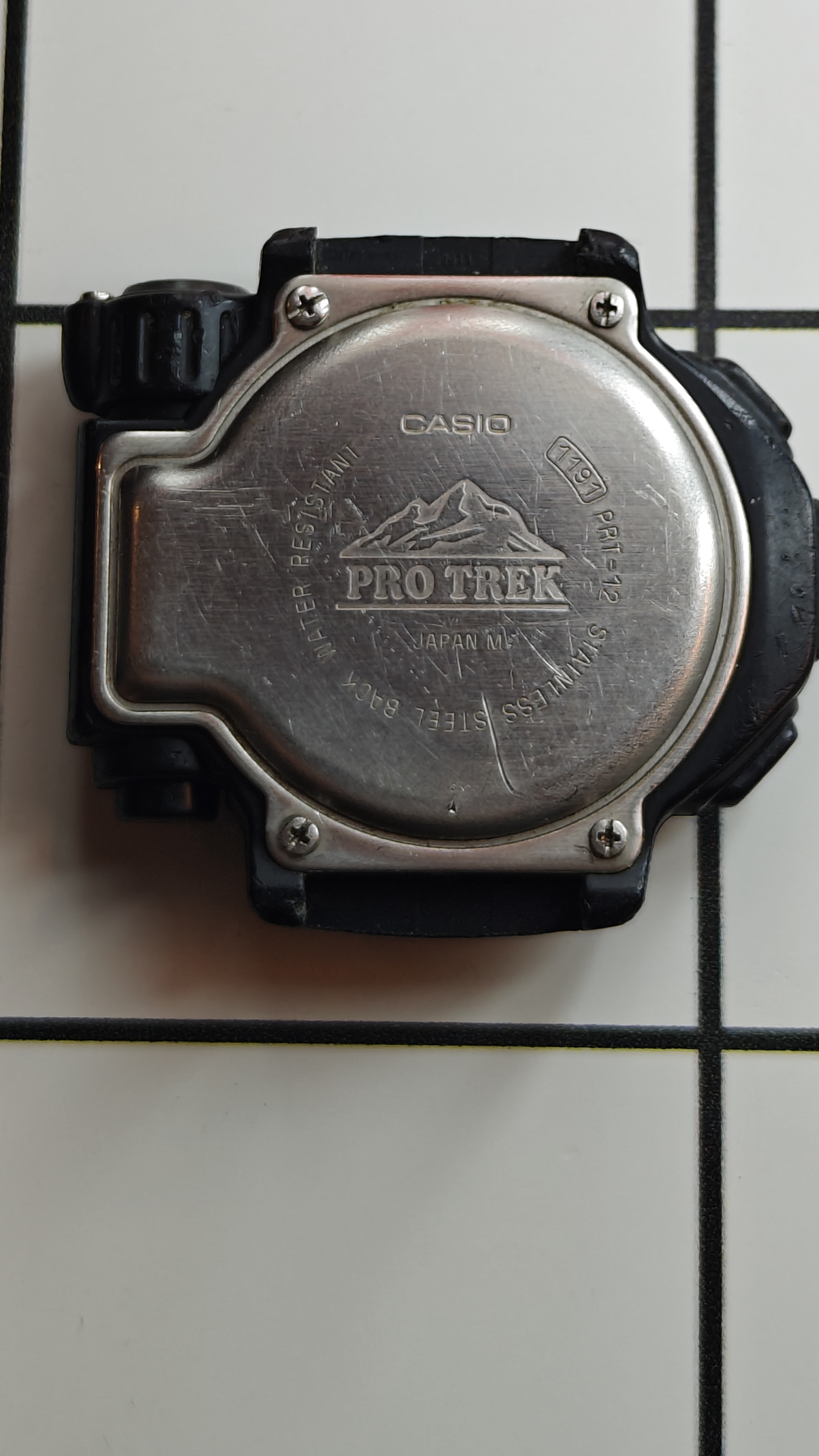 Vintage CASIO TSR-100 Thermo Scanner digital watch 