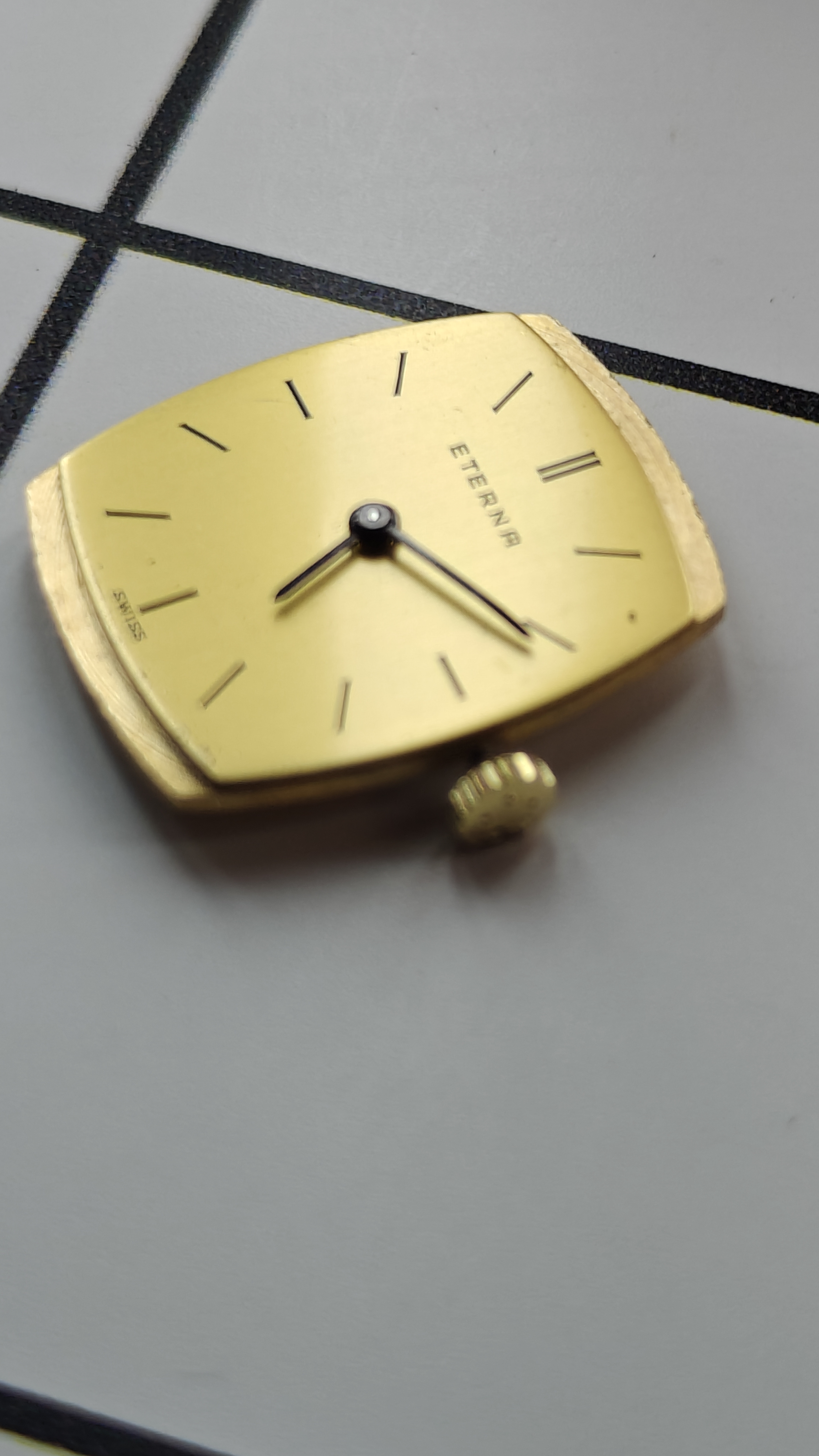 ETERNA Dial, Hands, Crown and cal. 1435K Swiss Watch Movement ***Serviced***