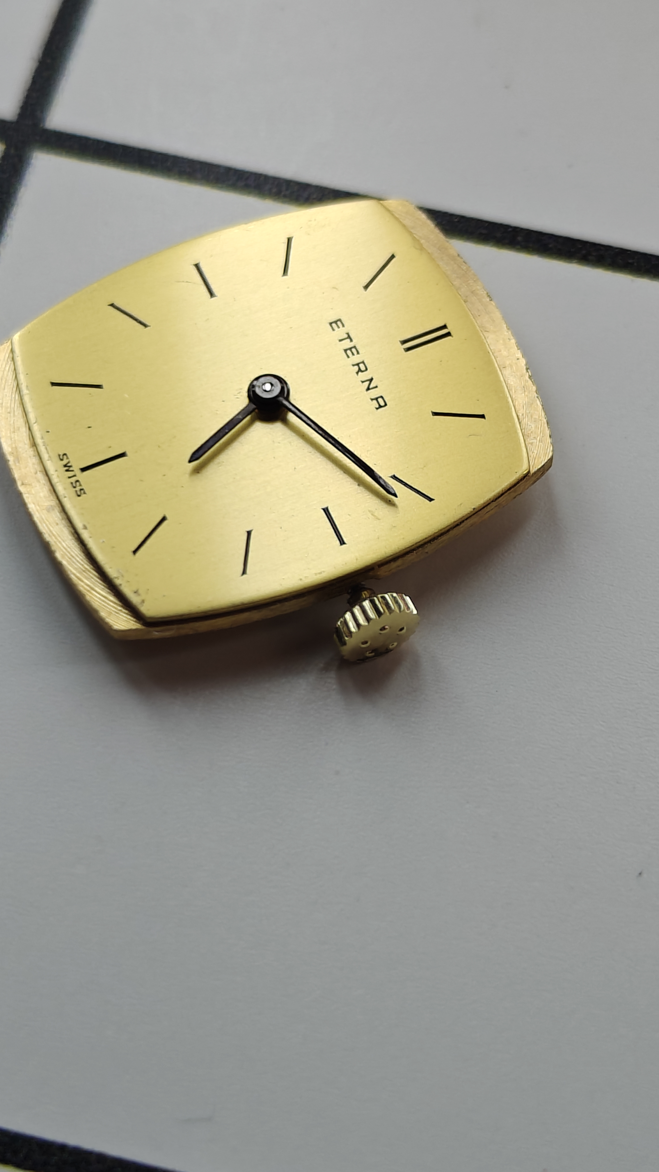 ETERNA Dial, Hands, Crown and cal. 1435K Swiss Watch Movement ***Serviced***