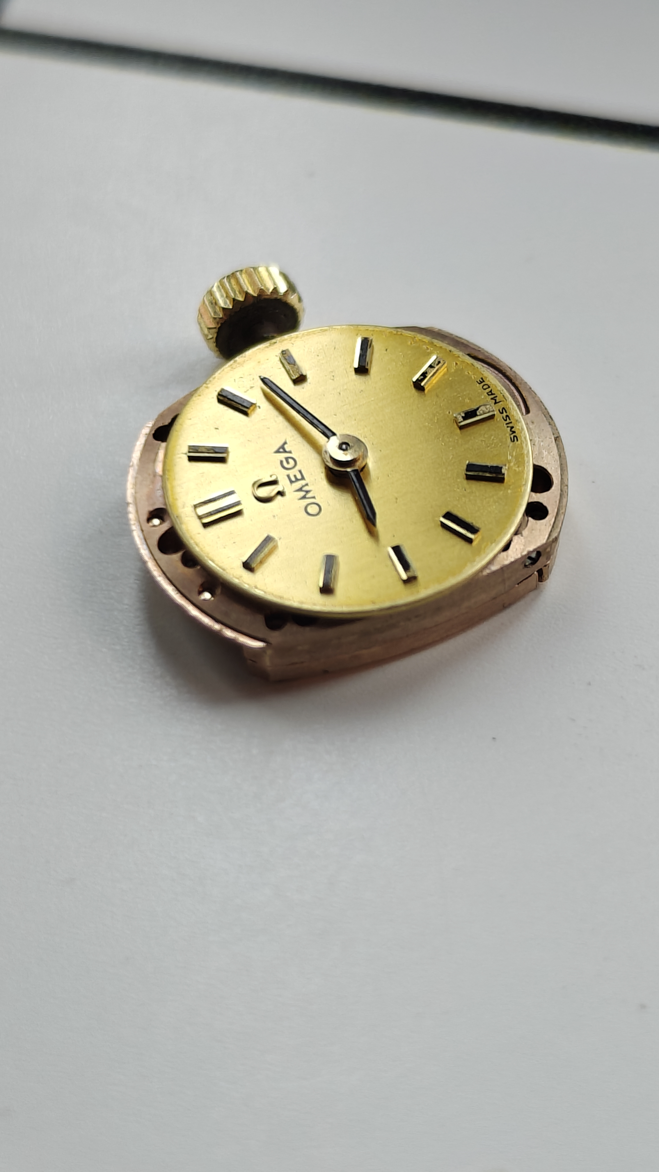 Vintage Omega 484 Manual Winding Movement, Dial, Hands & Crown