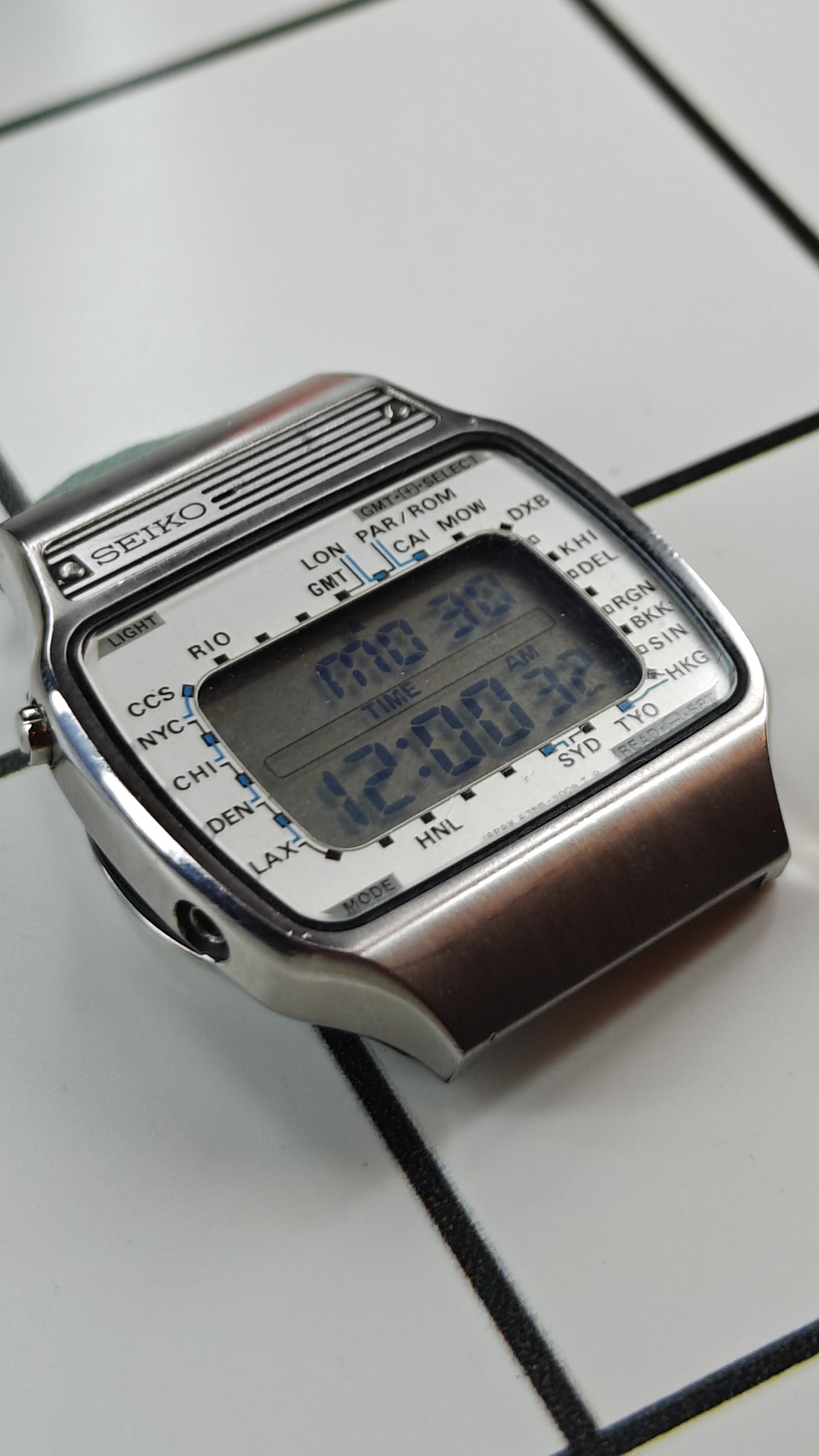 Vintage Seiko A356-5000 (Pan-Am) Watch from the 1970s for parts