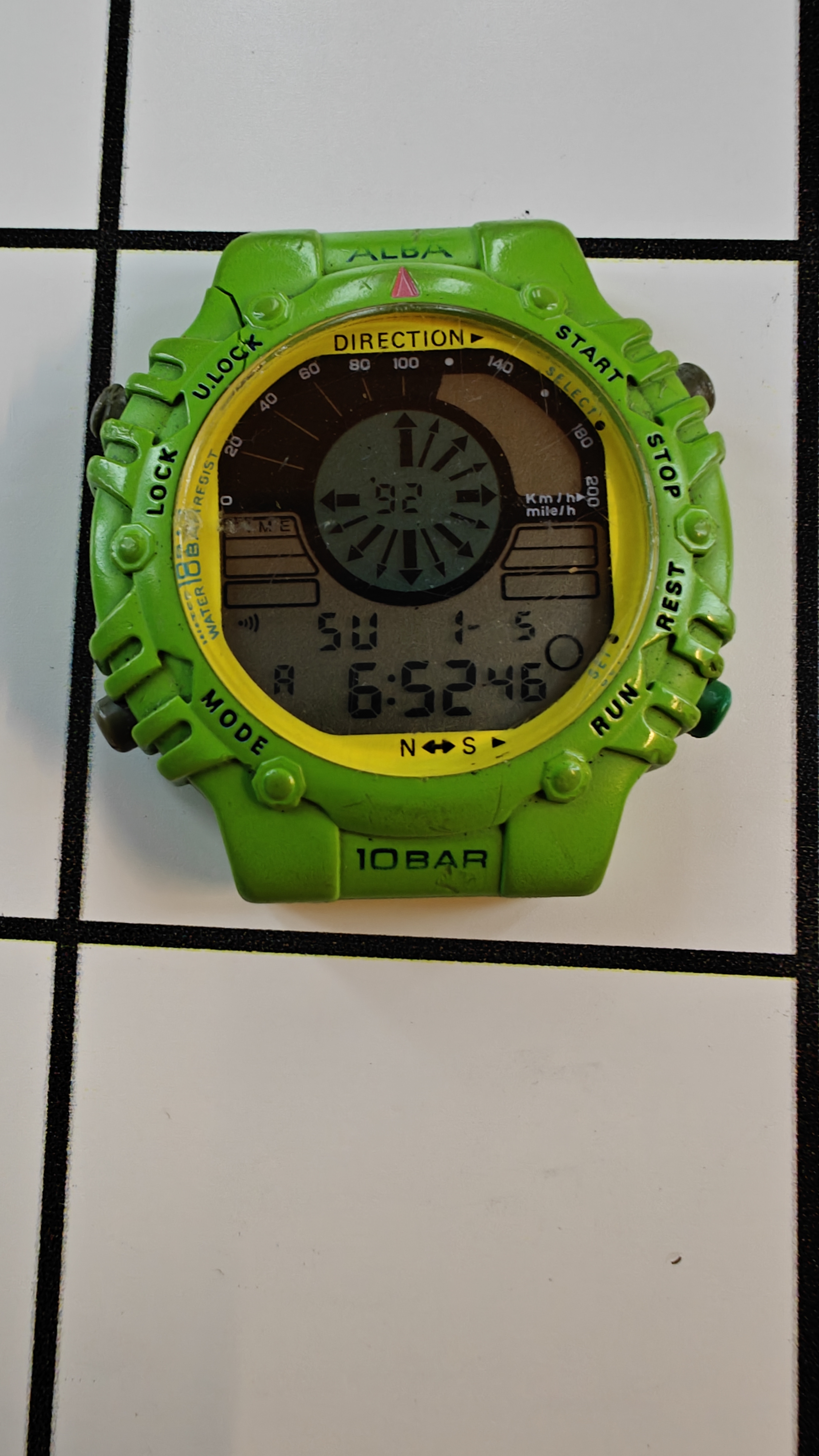 Vintage Seiko/Alba Compass W800-0010 Watch from the 1990s