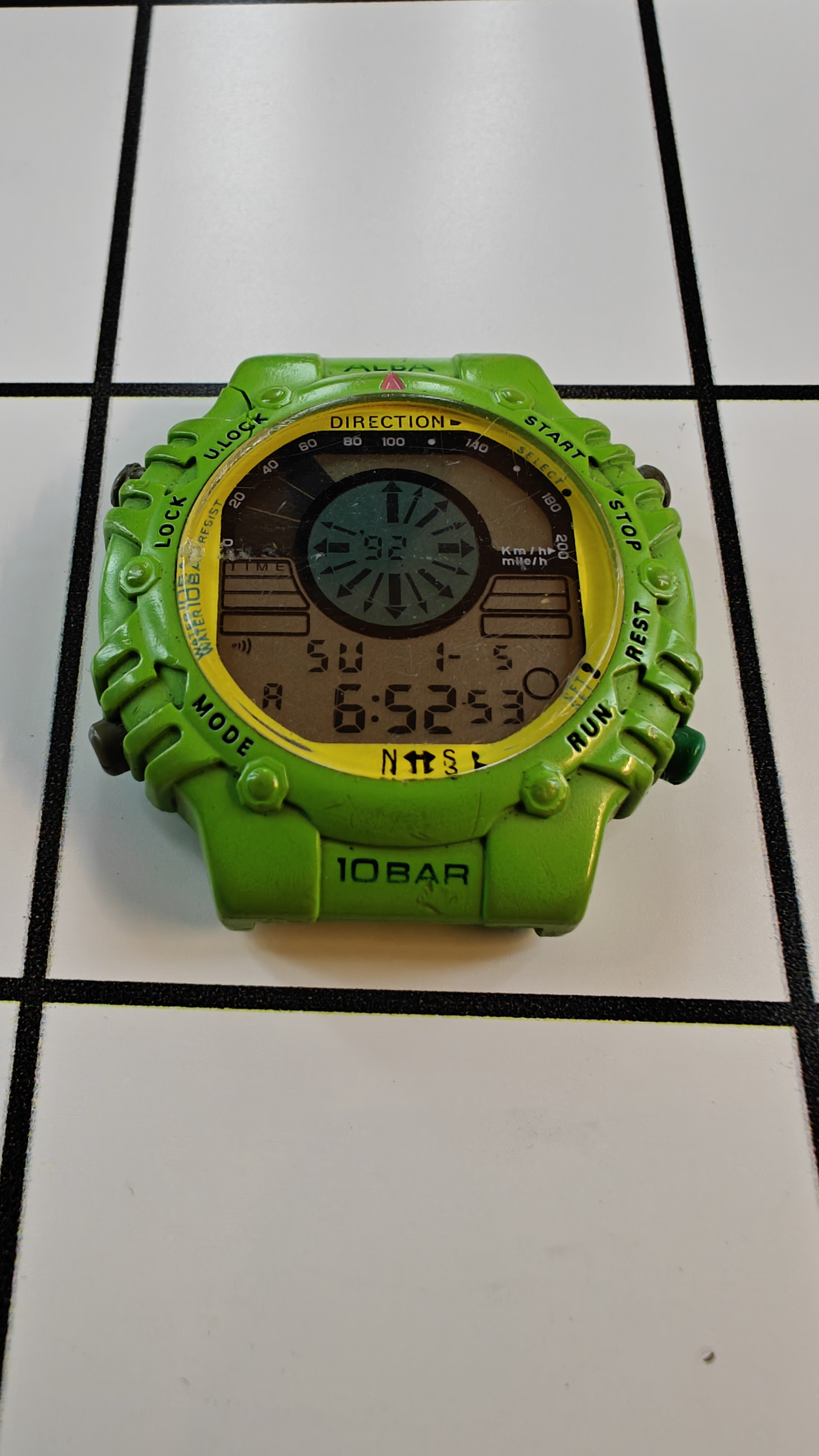 Vintage Seiko/Alba Compass W800-0010 Watch from the 1990s