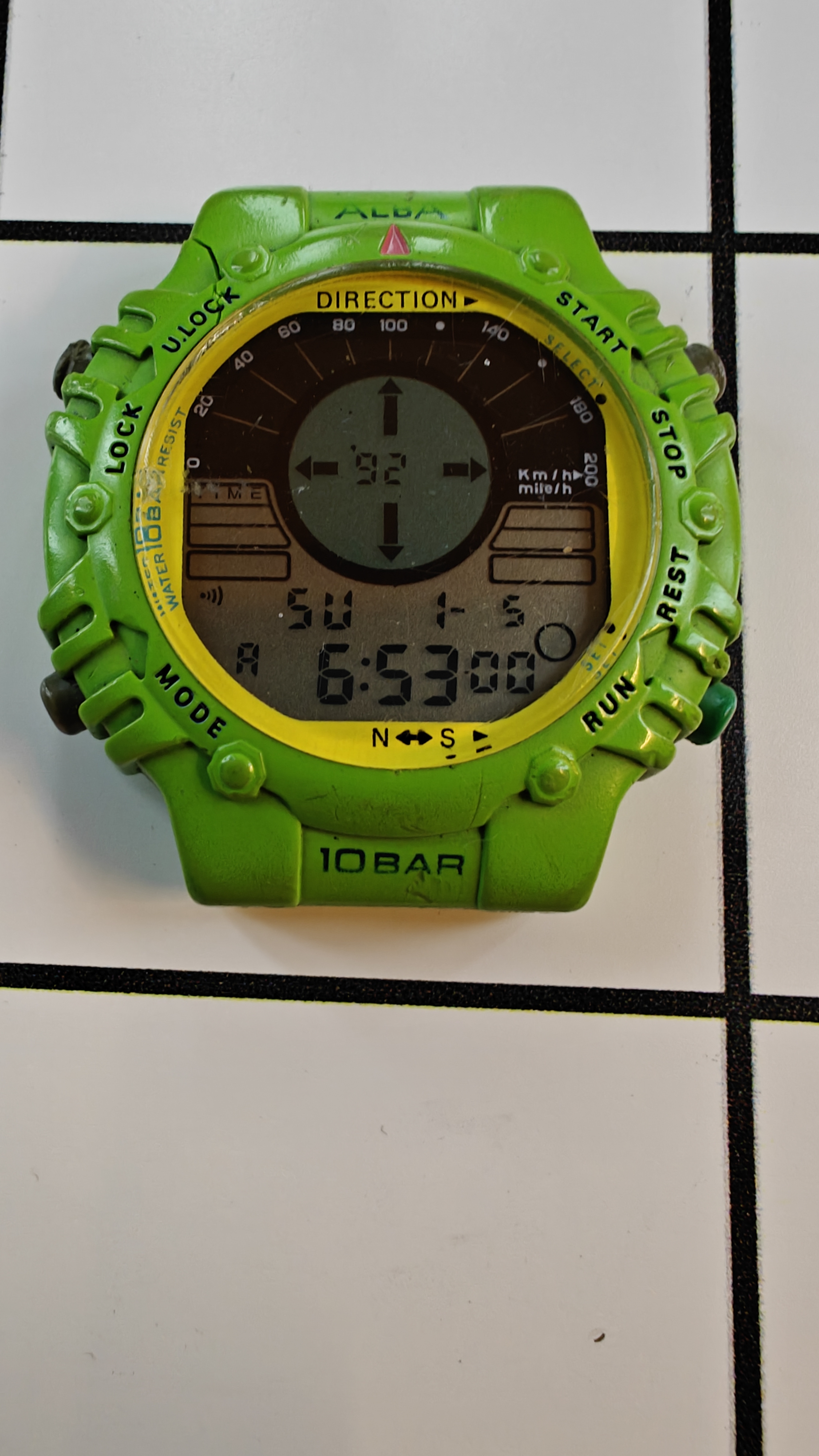 Vintage Seiko/Alba Compass W800-0010 Watch from the 1990s