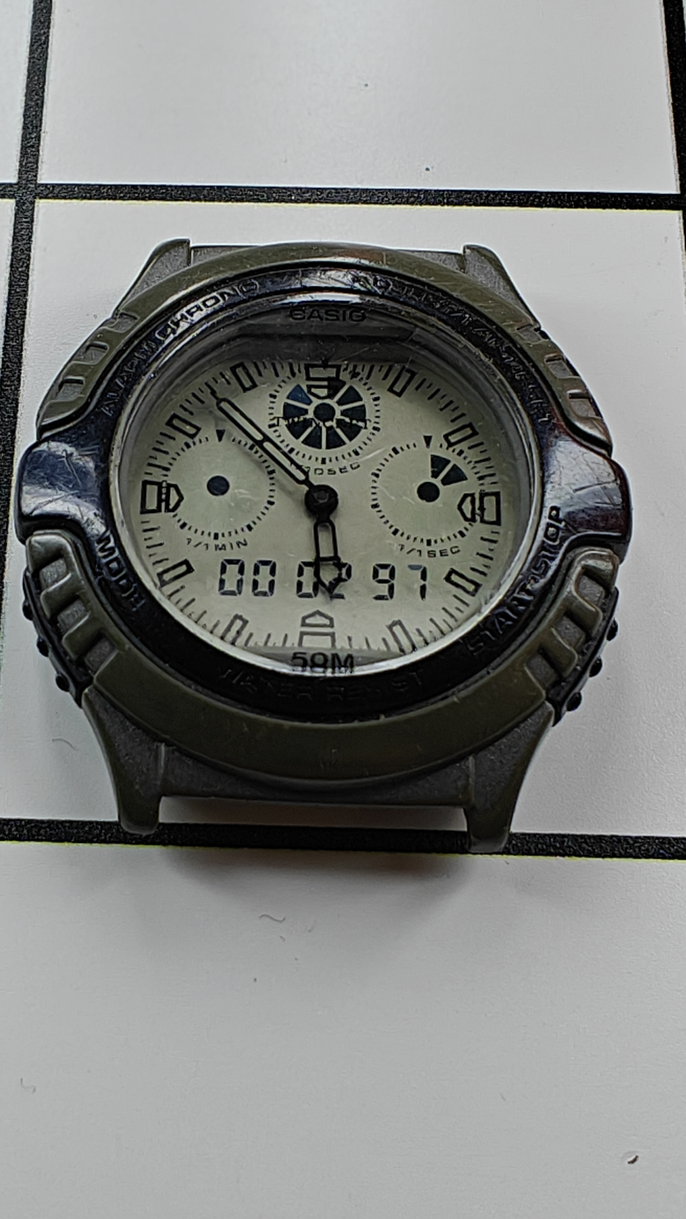 Vintage Casio TWINCEPT Digi-Ani (AWX-10) Watch from the 1990s