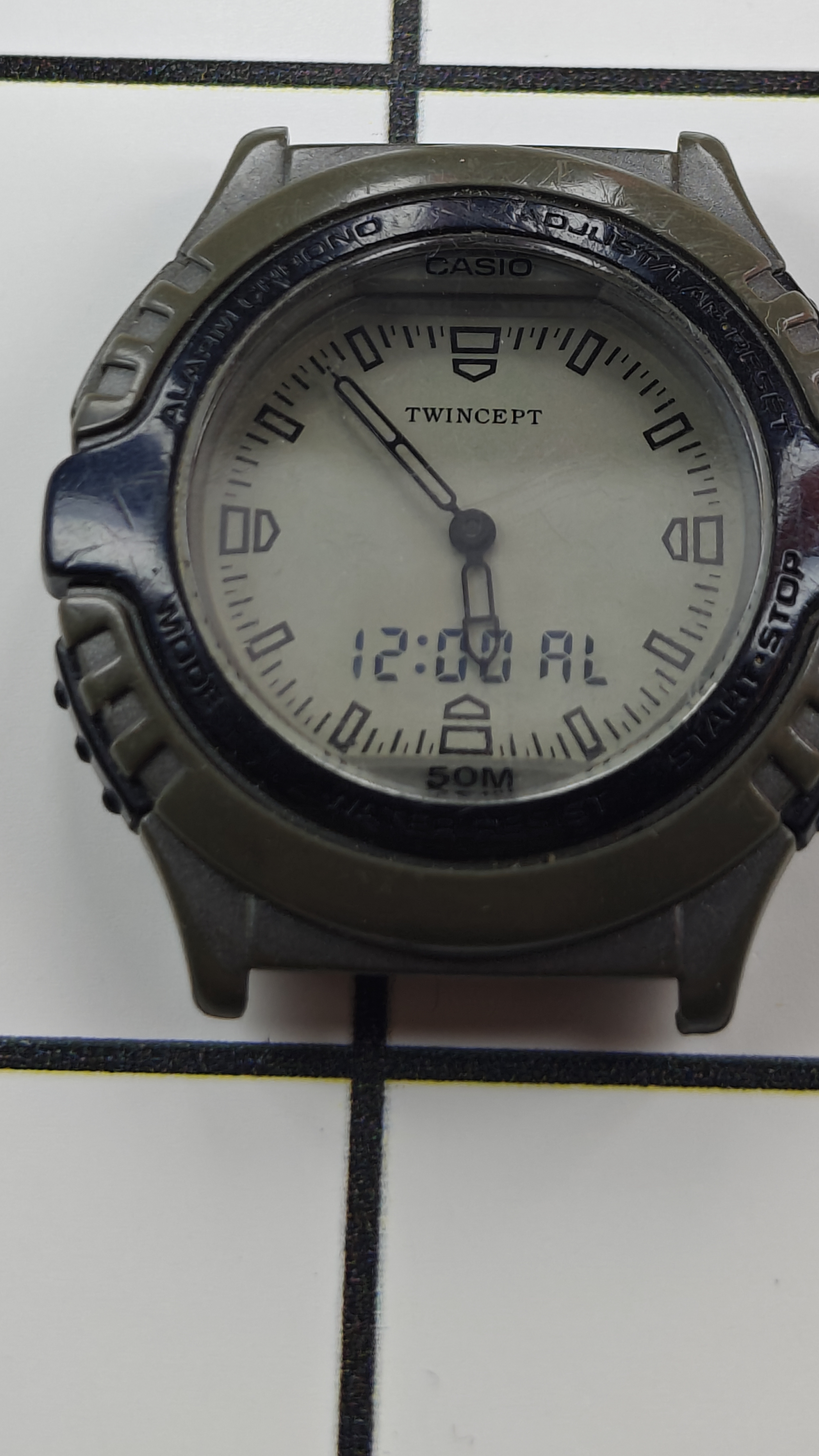 Vintage Casio TWINCEPT Digi-Ani (AWX-10) Watch from the 1990s