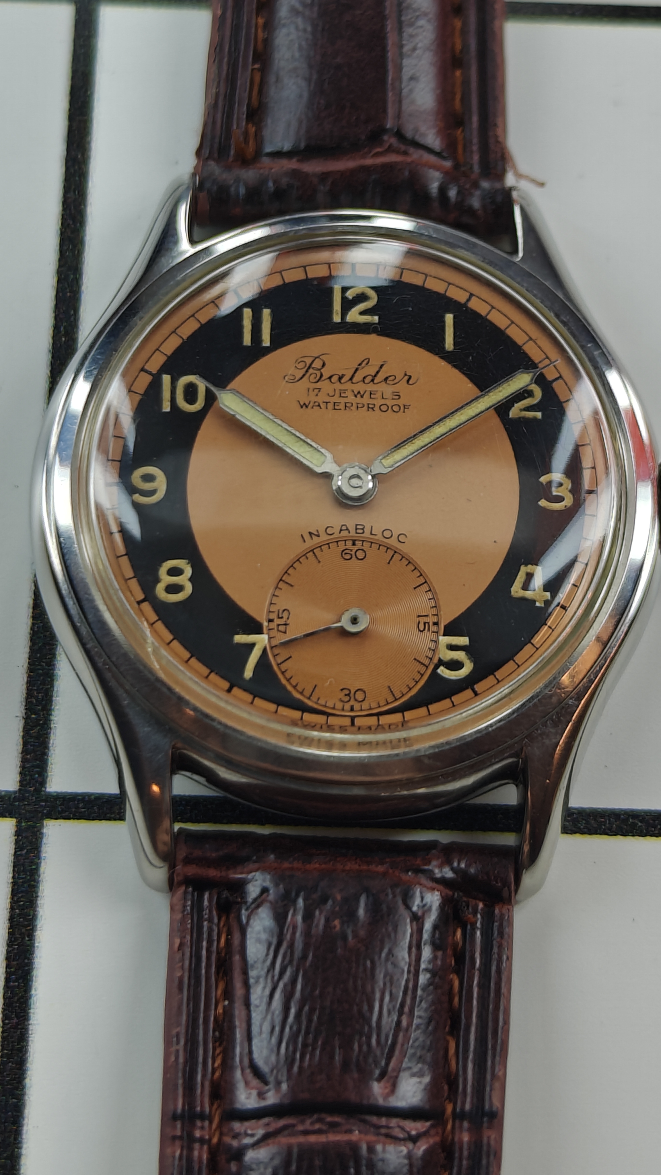 Vintage Balder 5716 Swiss Manual Watch from the 1940s