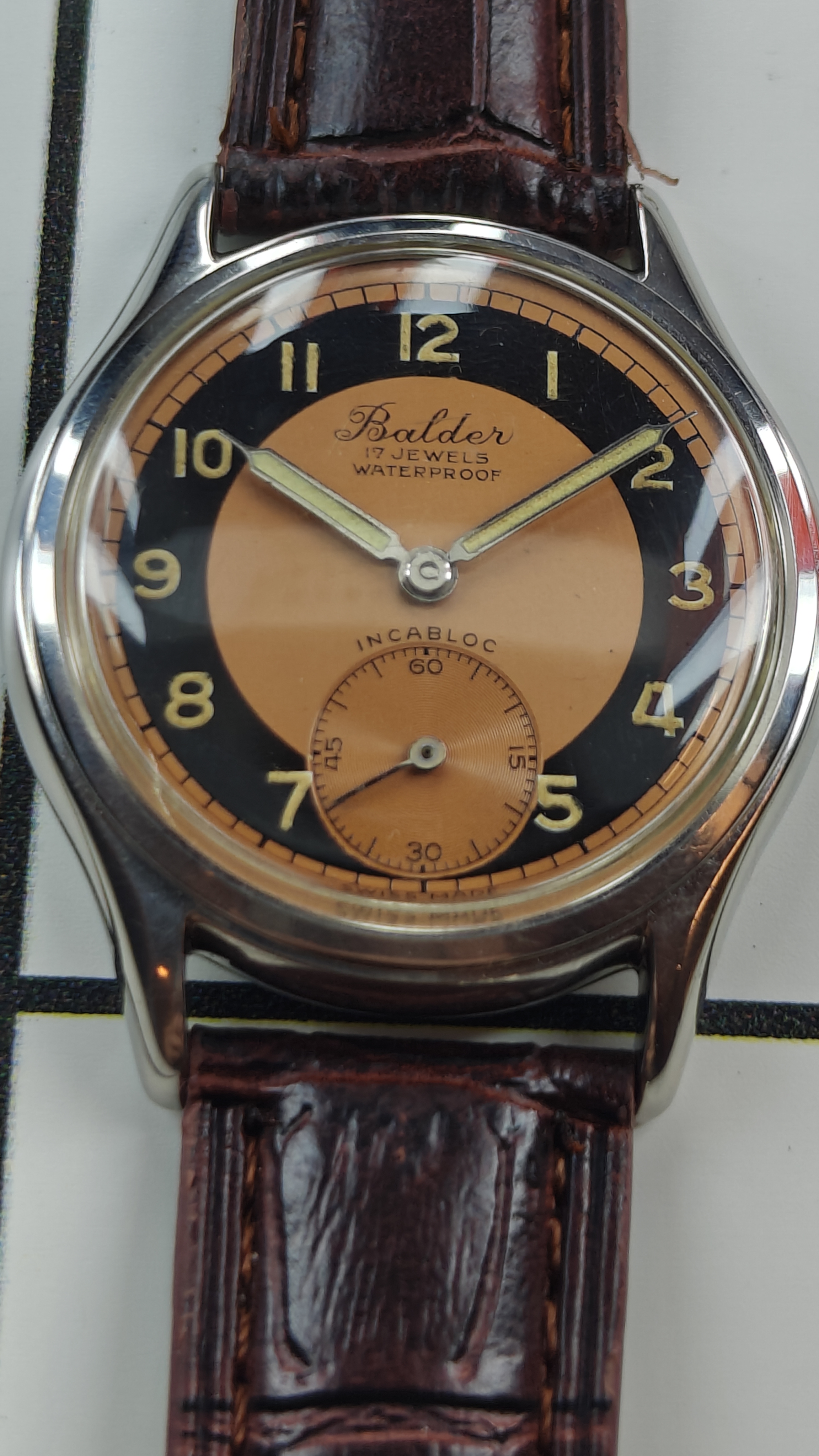 Vintage Balder 5716 Swiss Manual Watch from the 1940s