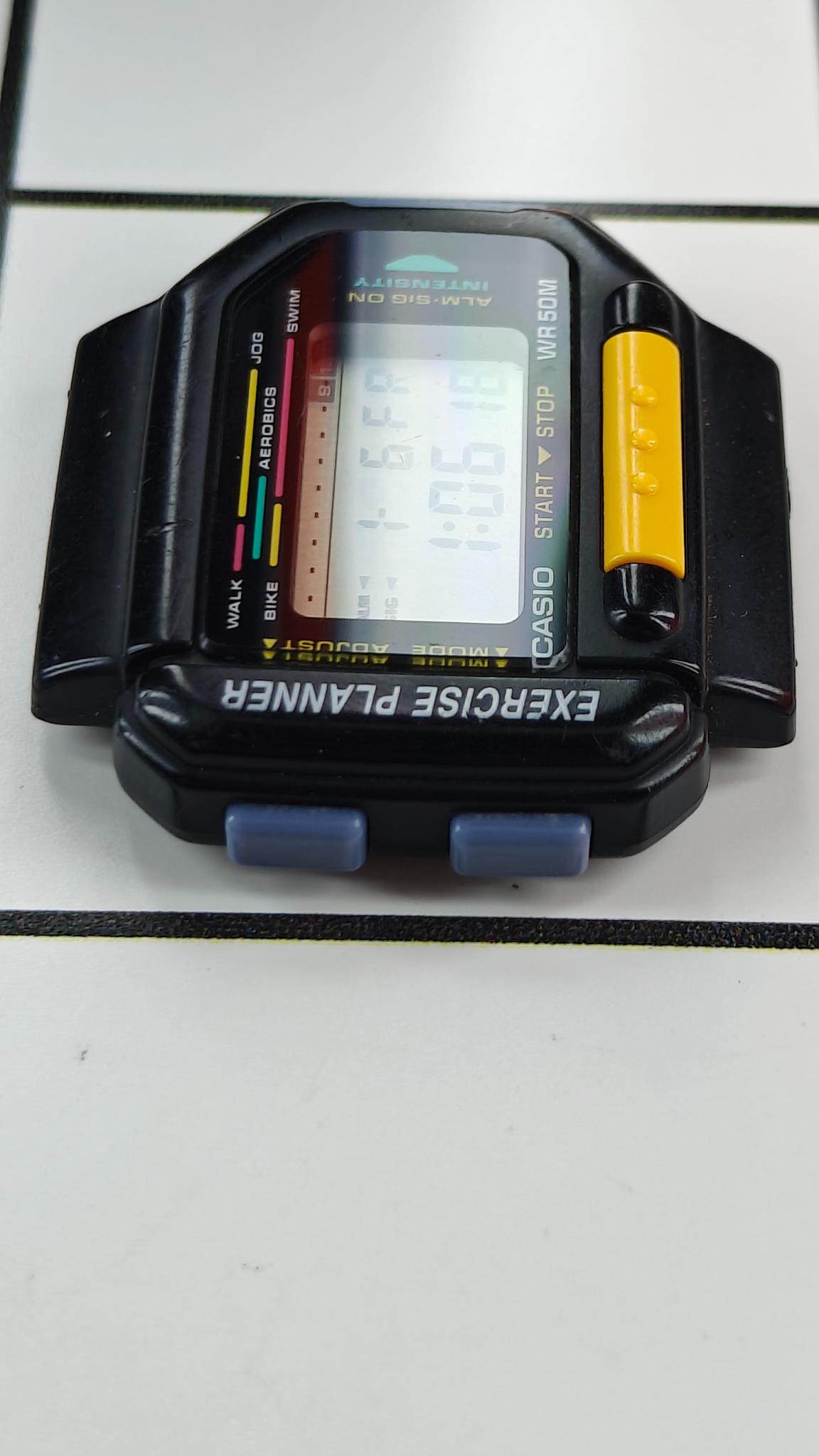 Vintage Casio EXP-10 Exercise Planner Watch from the 1990s