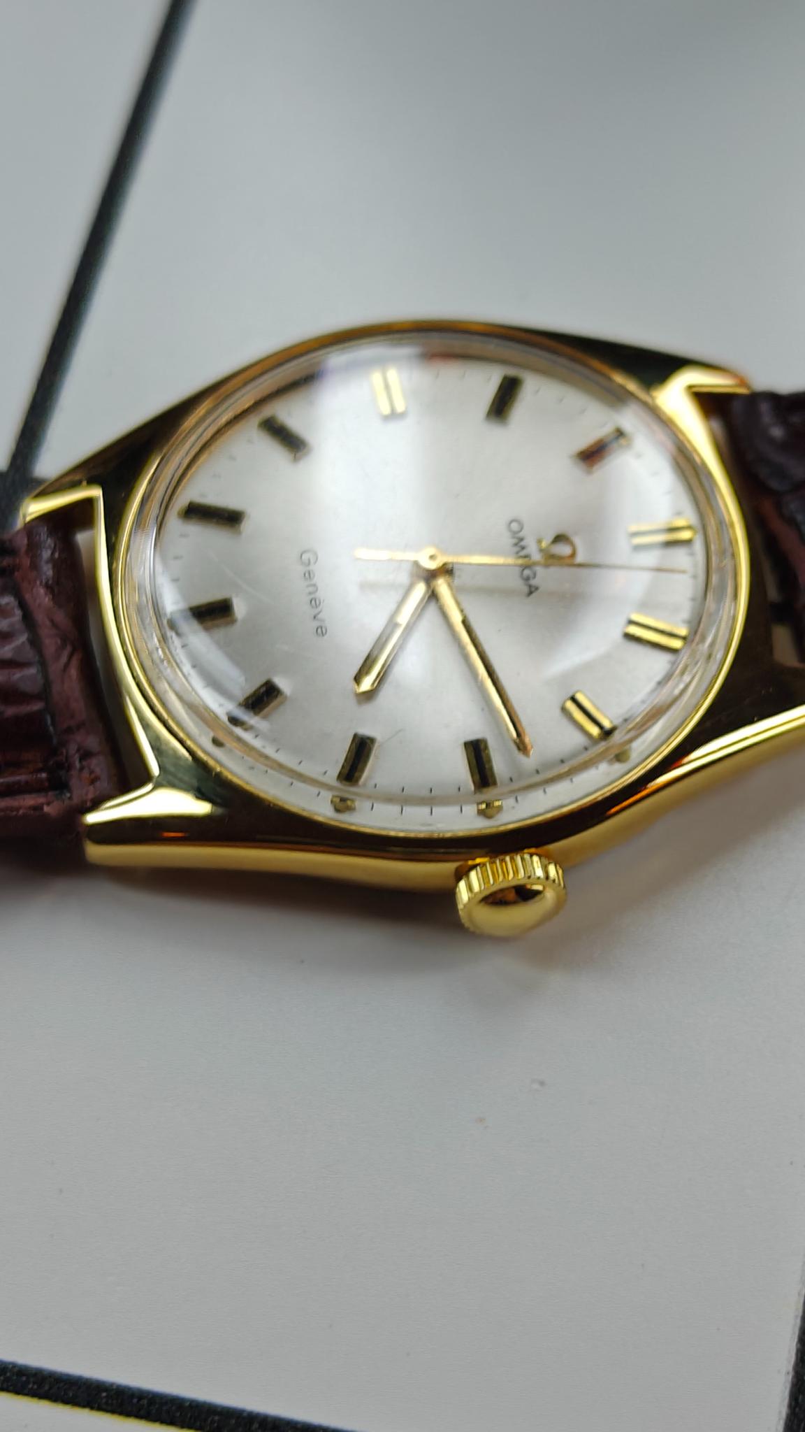 Vintage Omega Geneve Manual Cal. 601 Gold Plated Watch from the 1970s