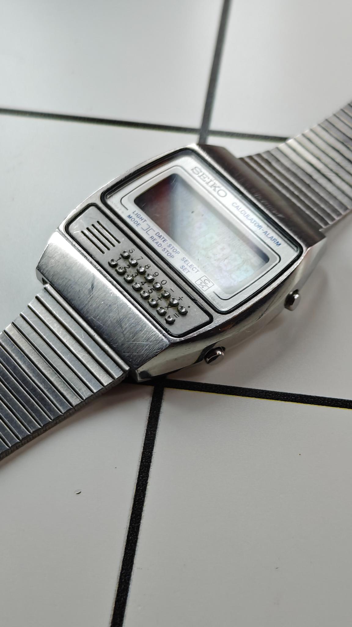 Vintage Seiko C359-5000 Calculator Watch from the 1970s