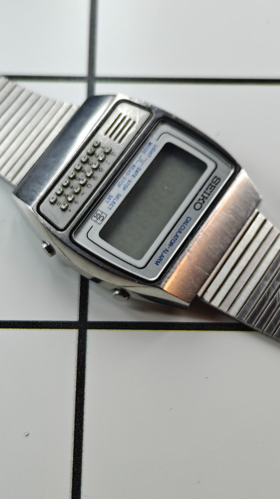 Vintage Seiko C359-5000 Calculator Watch from the 1970s