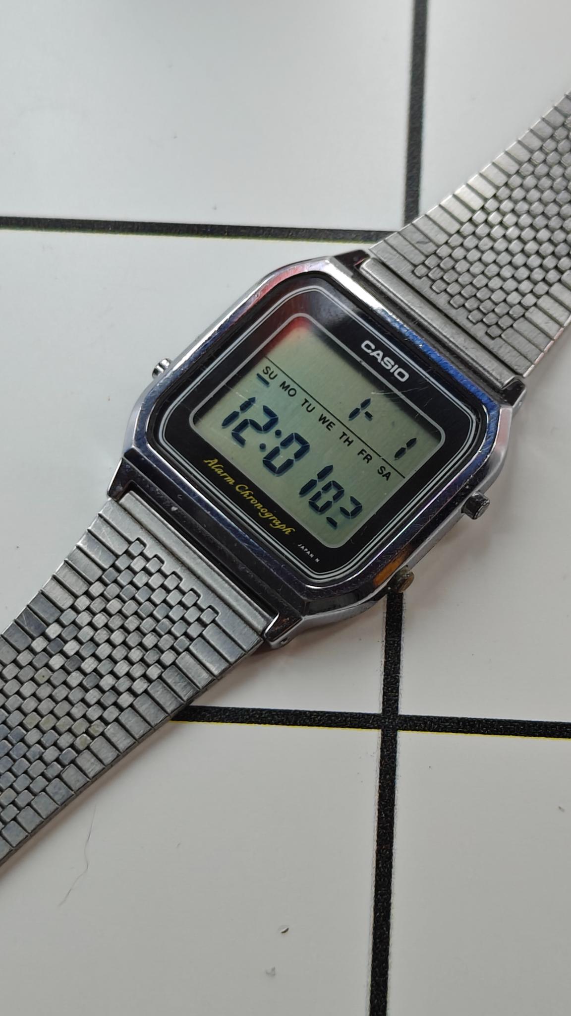 Vintage Casio Quartz 449 SA-70 Alarm Watch For Parts from 1980’s