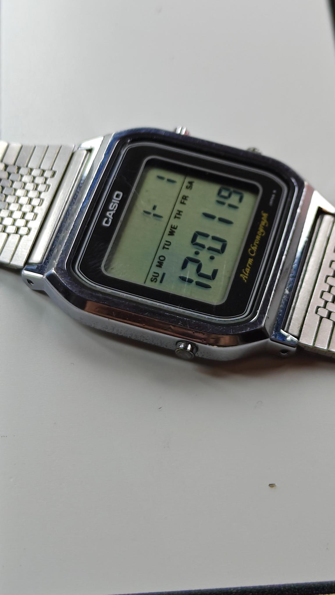 Vintage Casio Quartz 449 SA-70 Alarm Watch For Parts from 1980’s