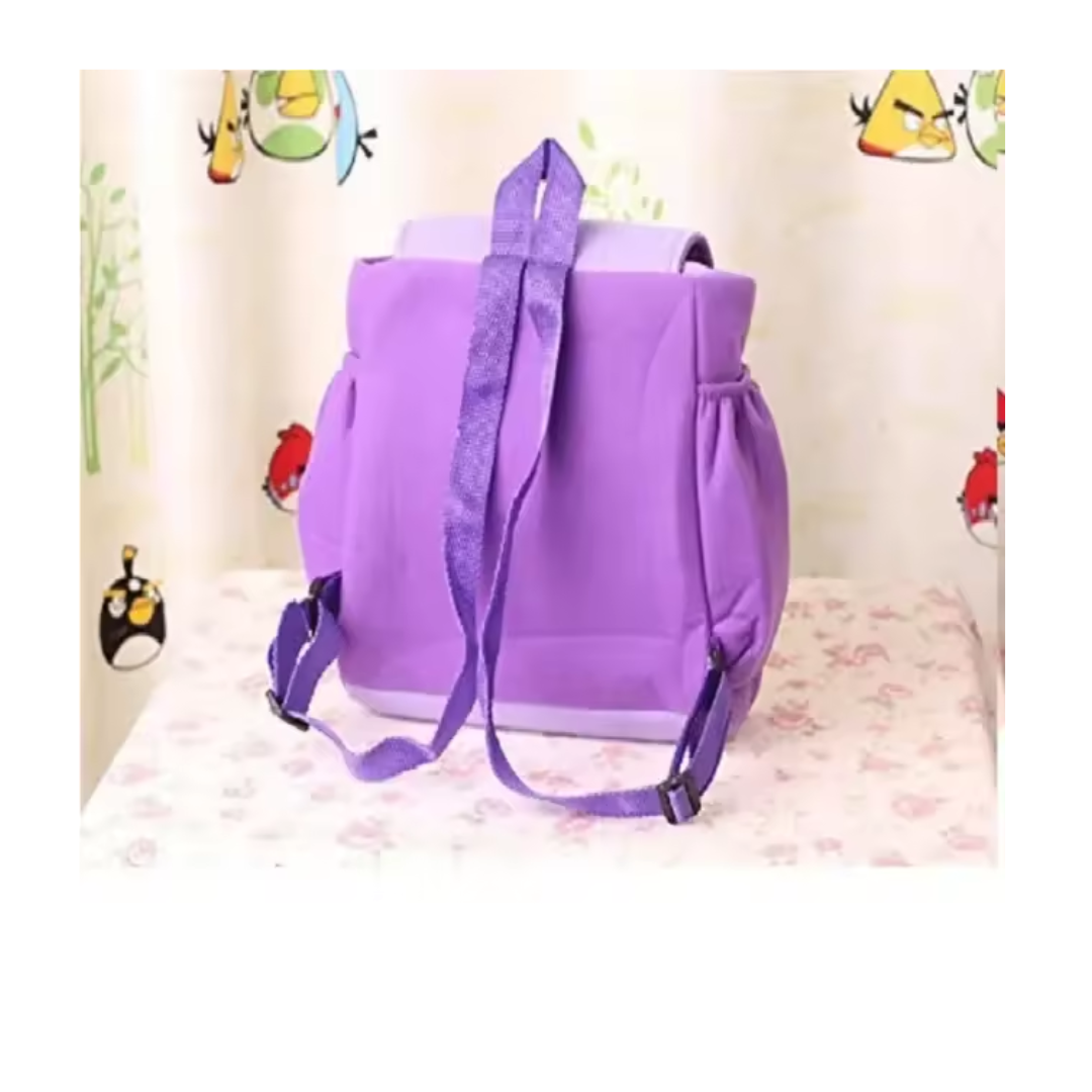 Plushy the Explorer Backpacks with Map Stuff for Boys, and Girls, Cute Purple Toddler Bag Holiday Gifts purple
