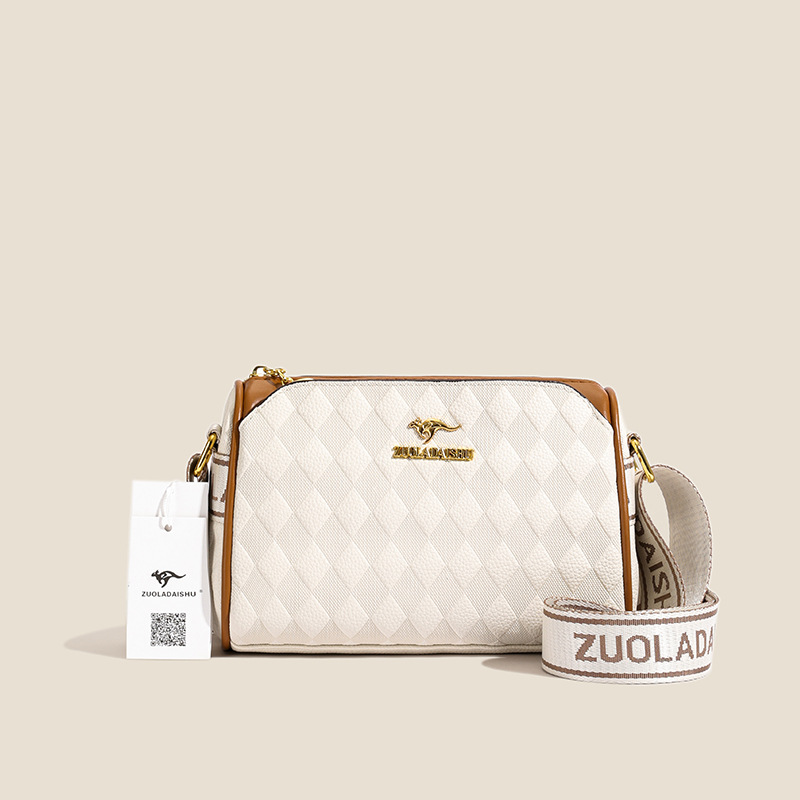 2024 new multi-layer diamond bag brand Boston pillow bag fashionable and versatile commuting shoulder messenger women's bag