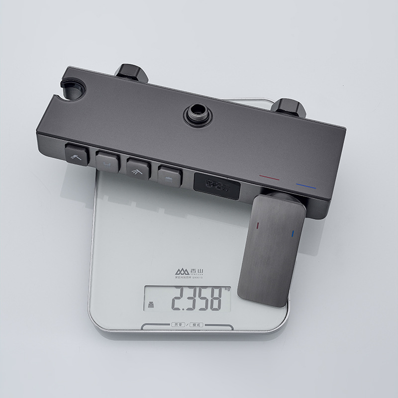 4-function digital display bathroom shower set household copper platform body stainless steel water pipe foreign trade shower